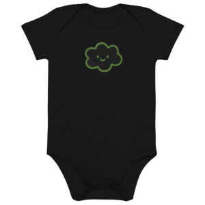 Organic cotton baby bodysuit "Happy Cloud"