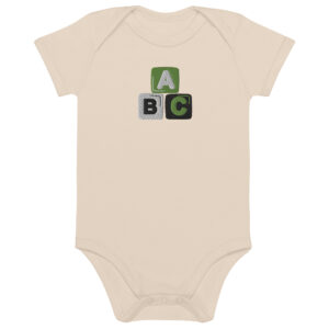 Alternative view of Organic cotton baby bodysuit "ABC"