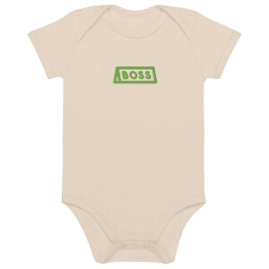 Alternative view of Organic cotton baby bodysuit "BOSS"