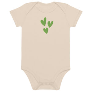 Organic cotton baby bodysuit "Love Burst"