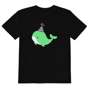 Organic cotton kids t-shirt "Party Whale"