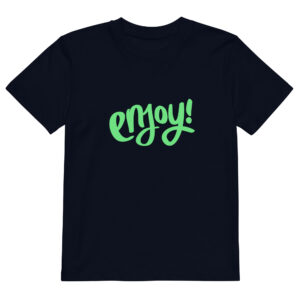 Alternative view of Organic cotton kids t-shirt "ENJOY!"