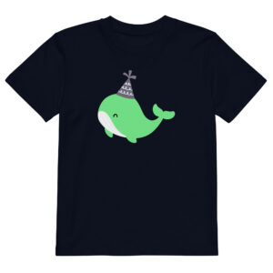 Alternative view of Organic cotton kids t-shirt "Party Whale"