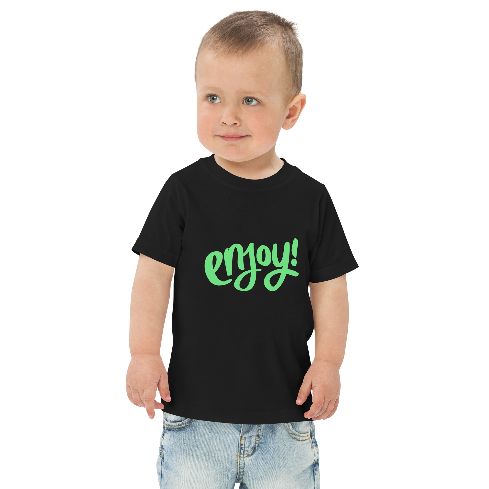Toddler jersey t-shirt "ENJOY!" - Image 19