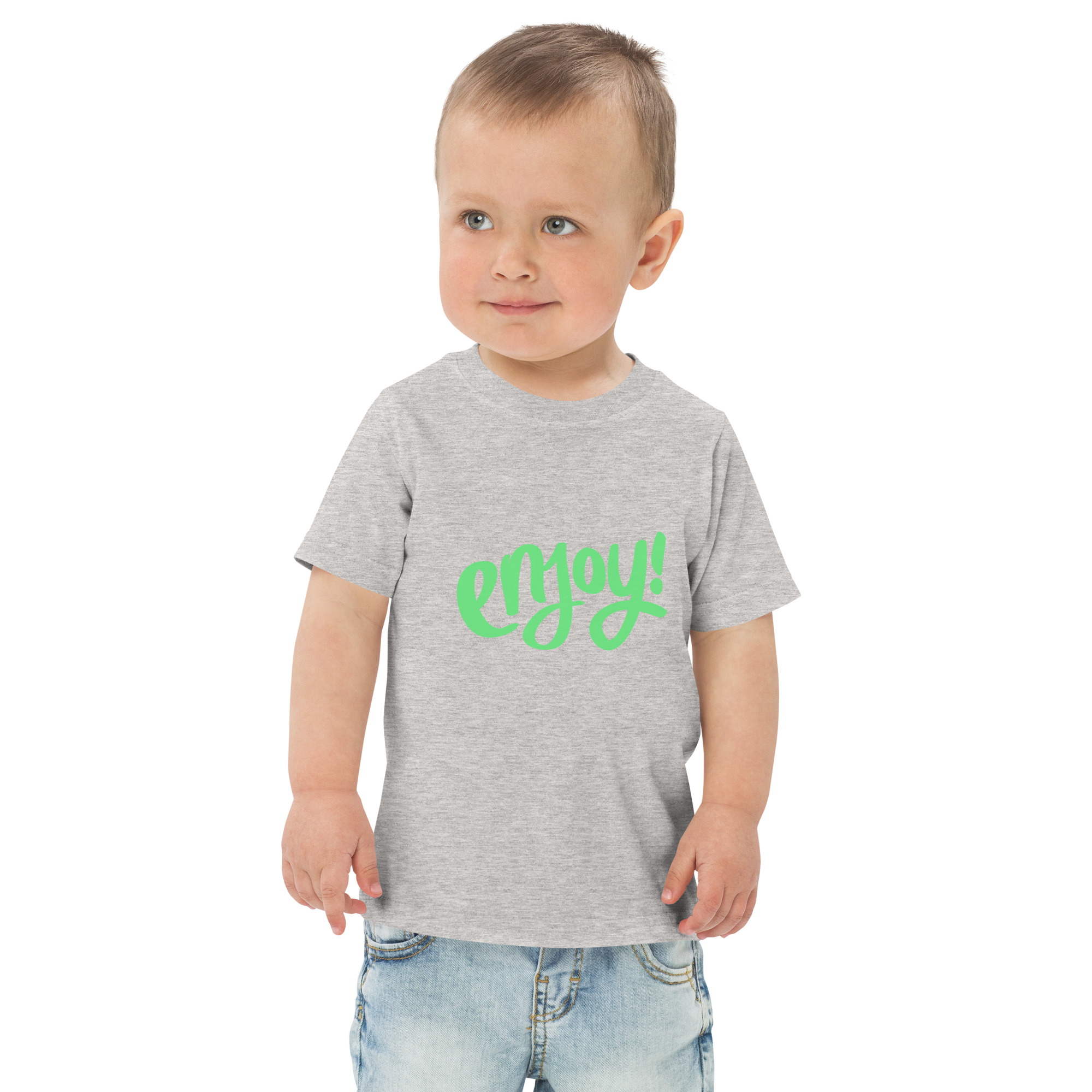 Toddler jersey t-shirt "ENJOY!" - Image 22