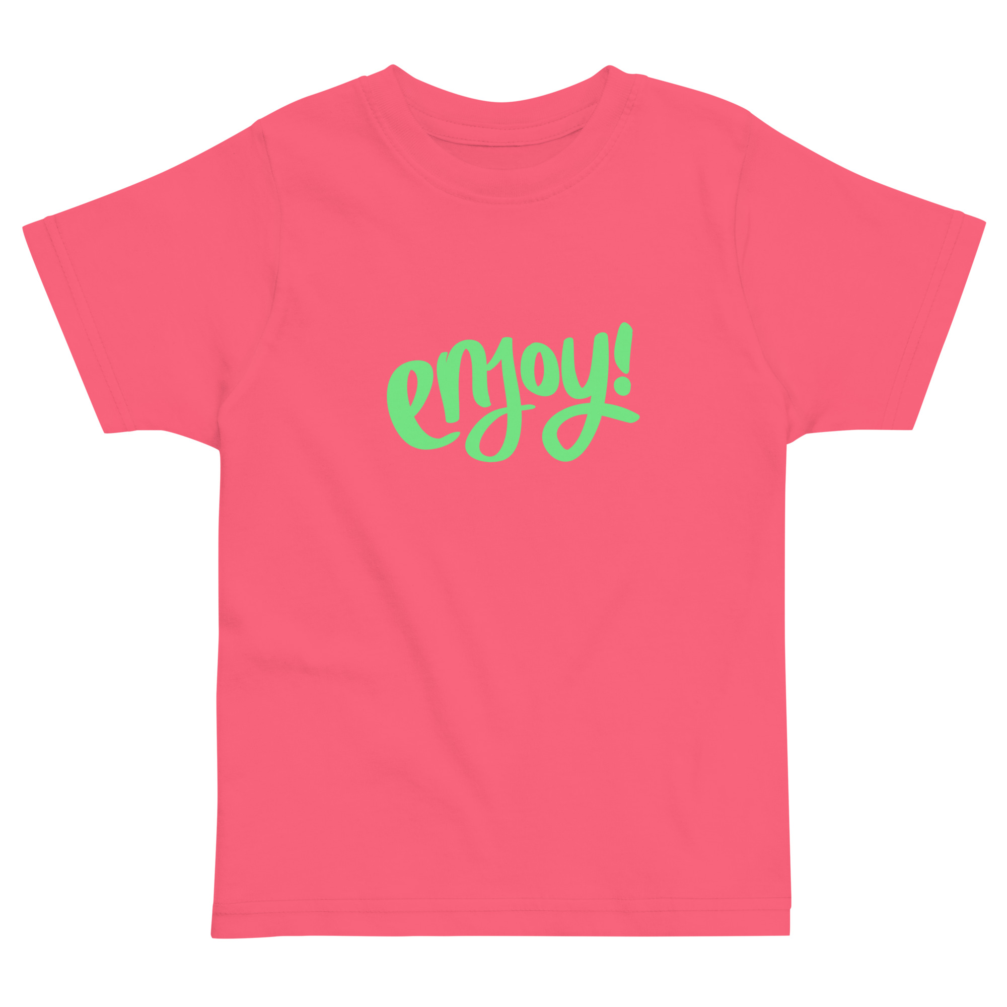 Toddler jersey t-shirt "ENJOY!" - Image 3