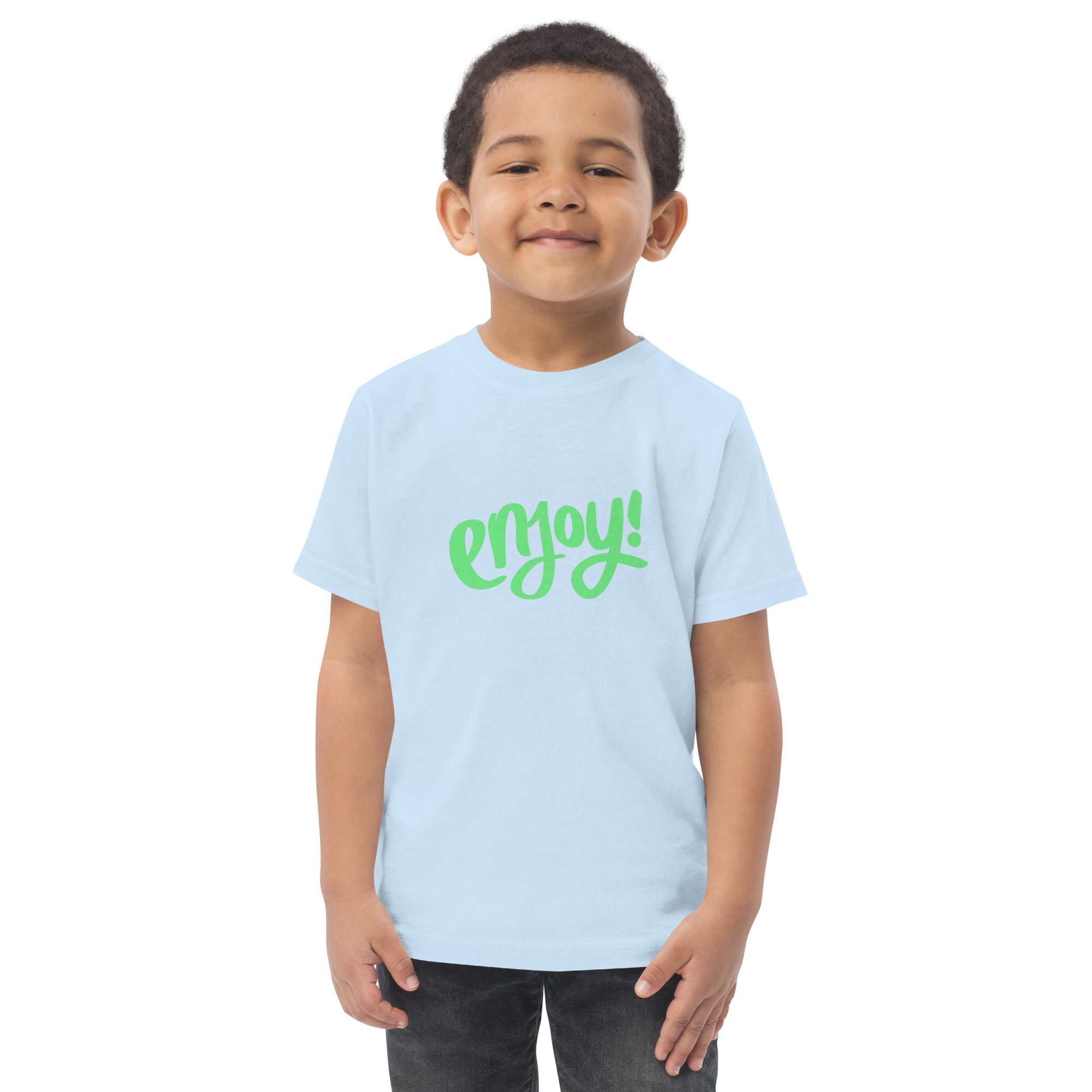 Toddler jersey t-shirt "ENJOY!" - Image 17