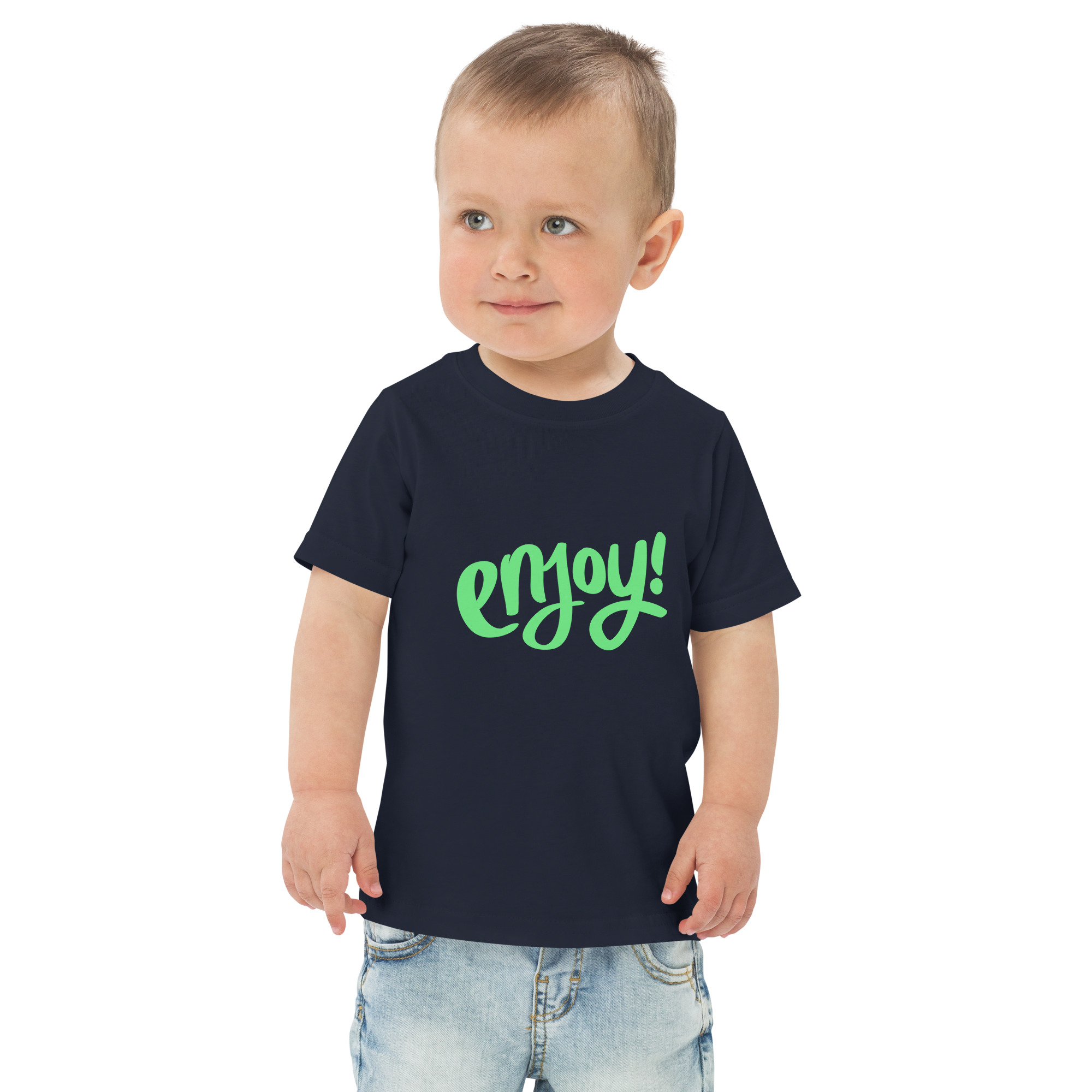 Toddler jersey t-shirt "ENJOY!" - Image 20