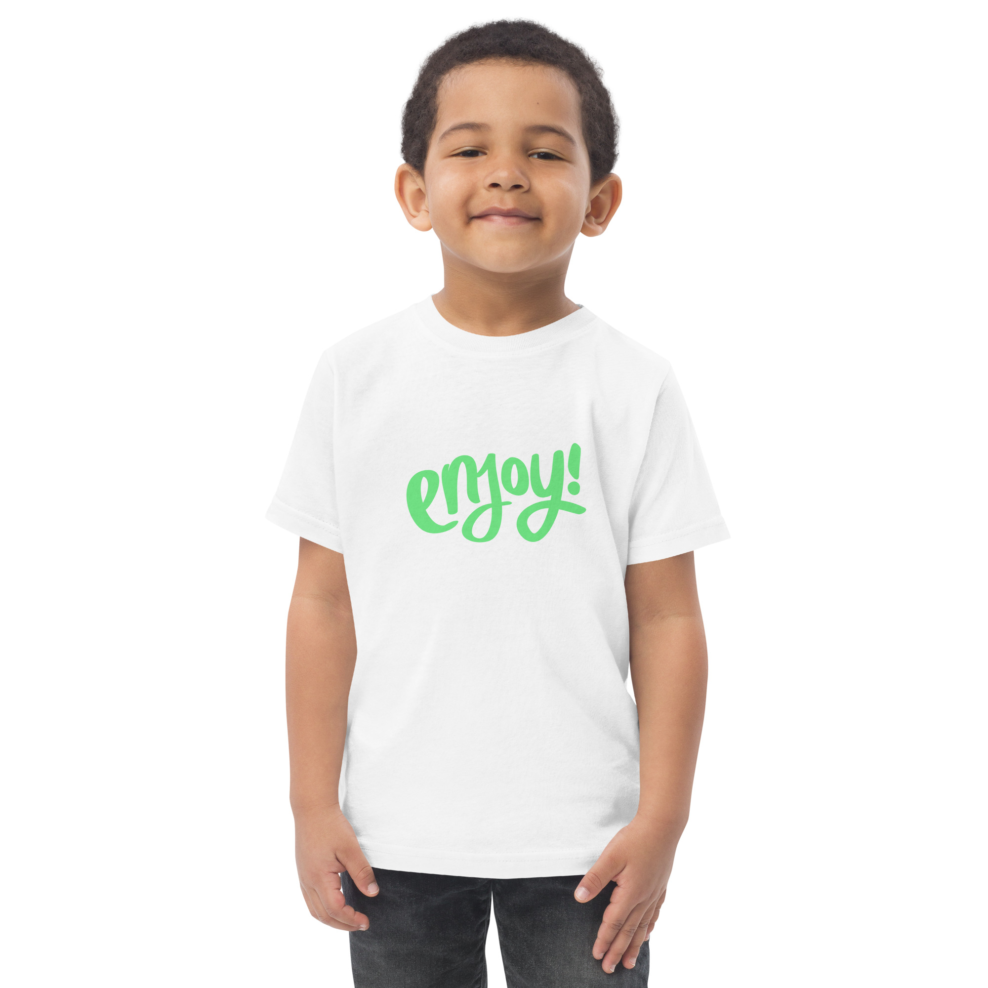 Toddler jersey t-shirt "ENJOY!" - Image 18