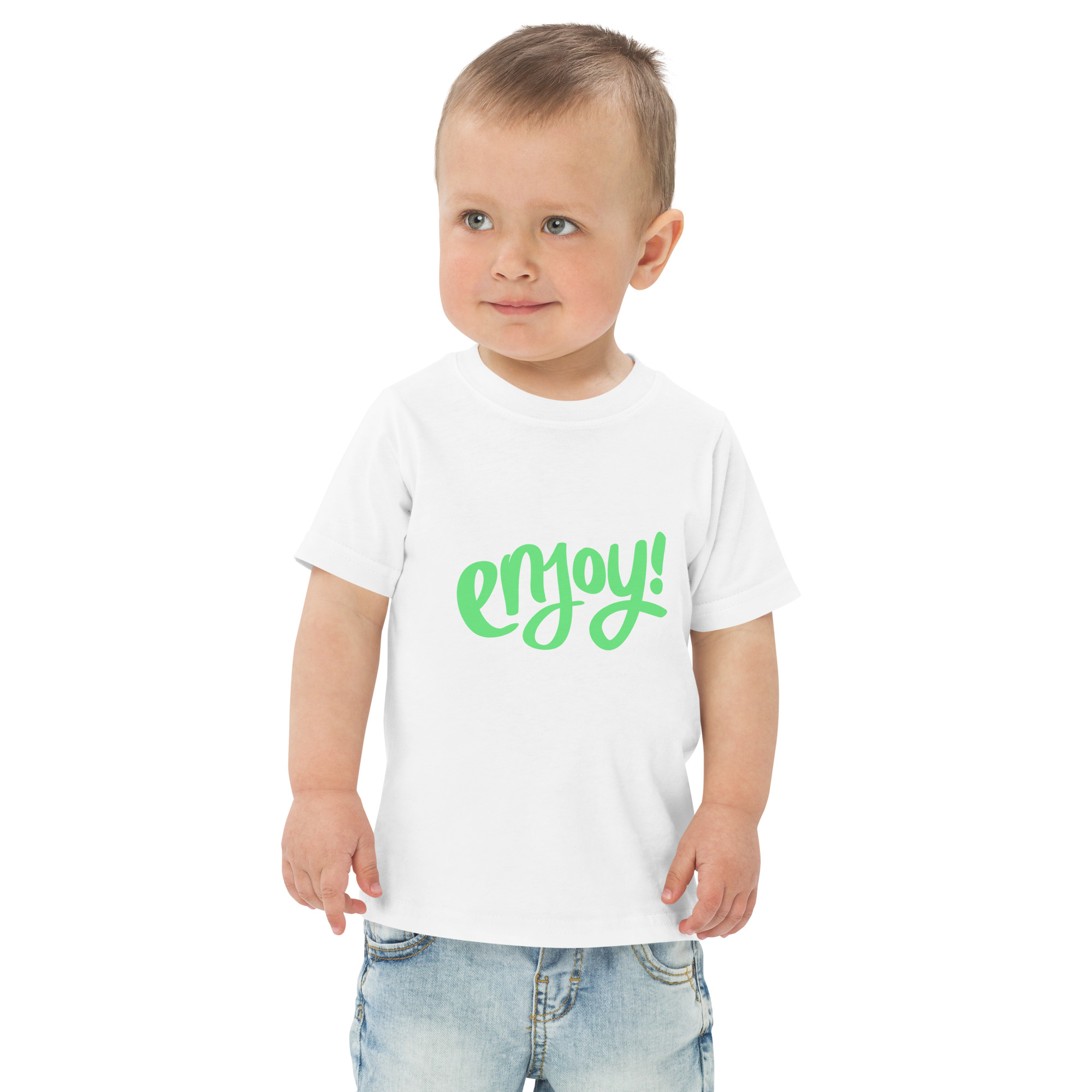 Toddler jersey t-shirt "ENJOY!" - Image 24