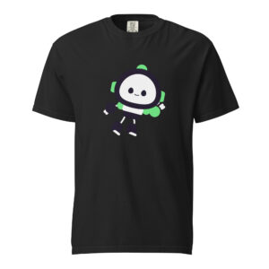 Alternative view of Unisex garment-dyed heavyweight t-shirt "Cute Bot"