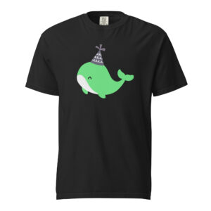 Alternative view of Unisex garment-dyed heavyweight t-shirt "Party Whale"