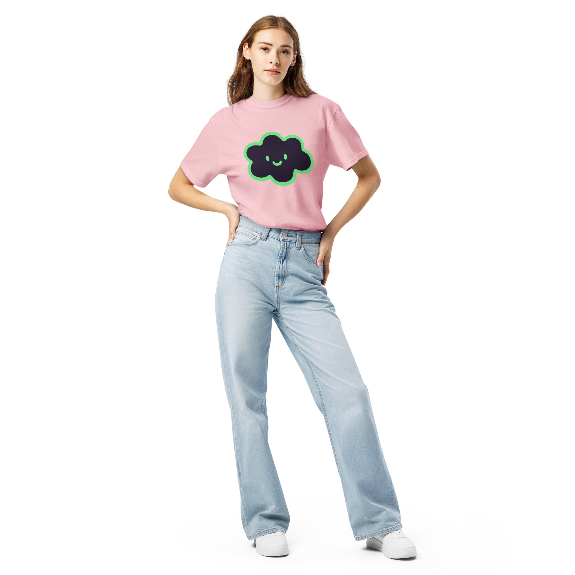 Unisex garment-dyed heavyweight t-shirt "Happy Cloud" - Image 32