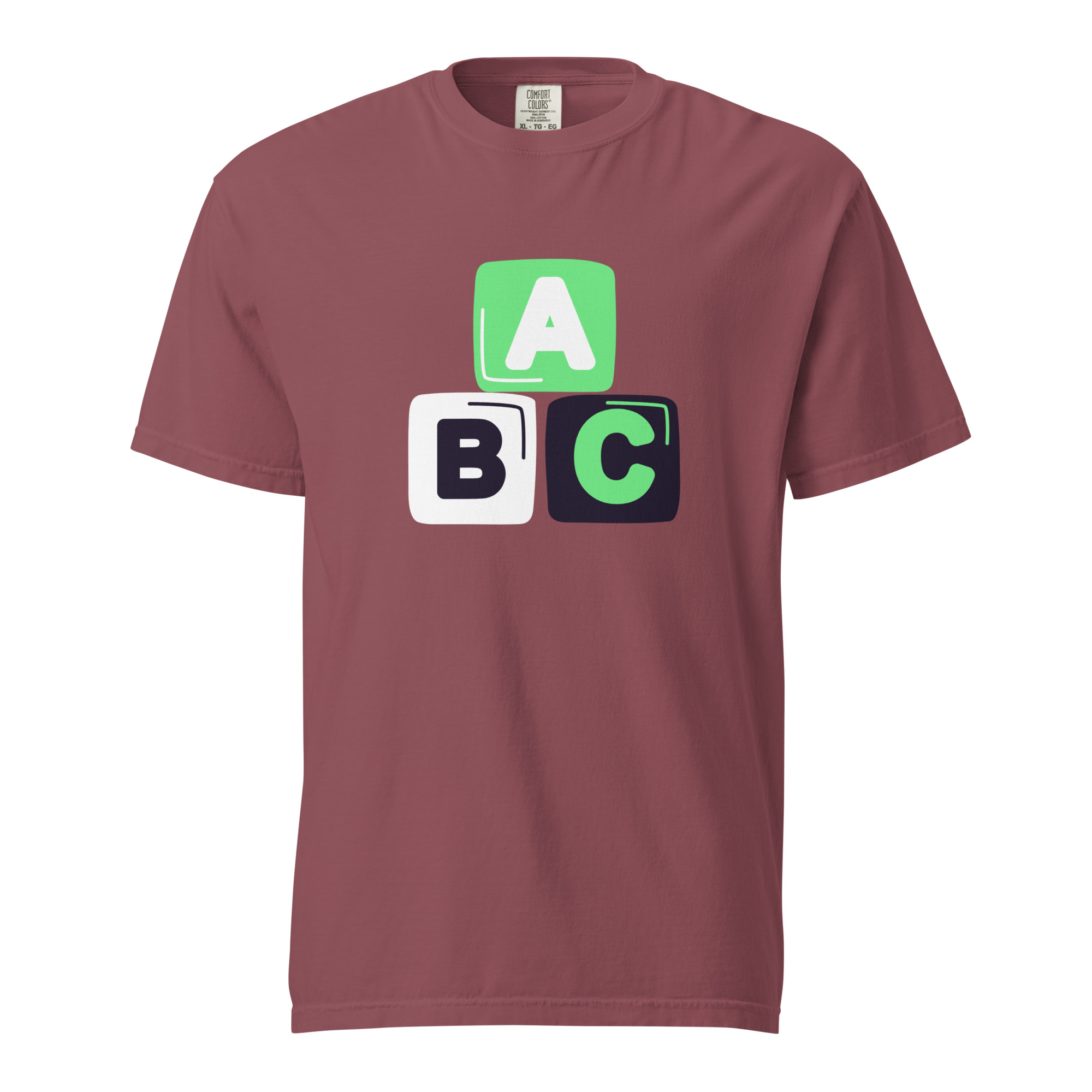 Unisex garment-dyed heavyweight t-shirt "ABC" - Image 11