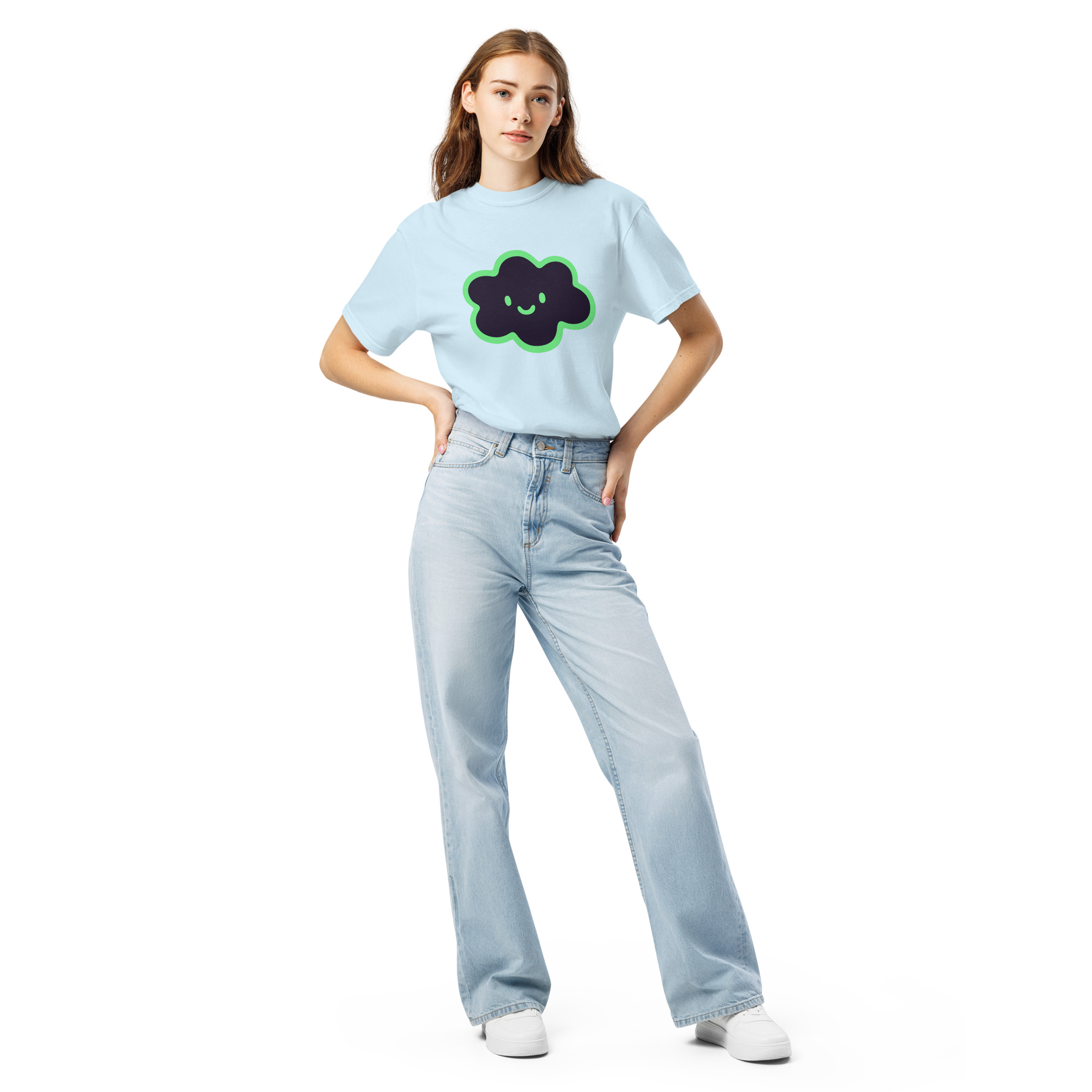 Unisex garment-dyed heavyweight t-shirt "Happy Cloud" - Image 34