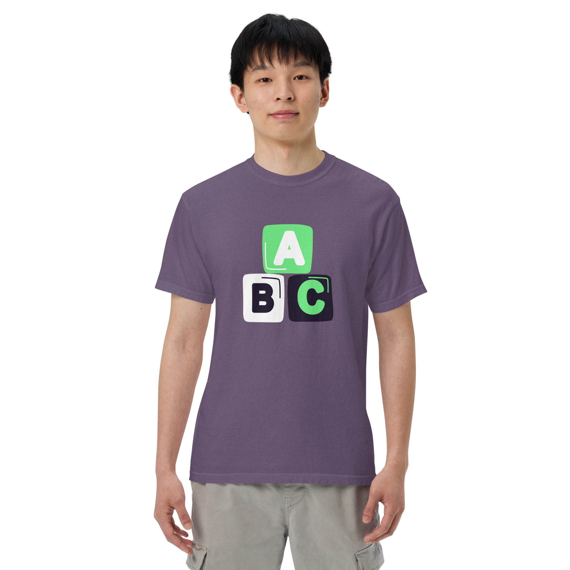 Unisex garment-dyed heavyweight t-shirt "ABC" - Image 22