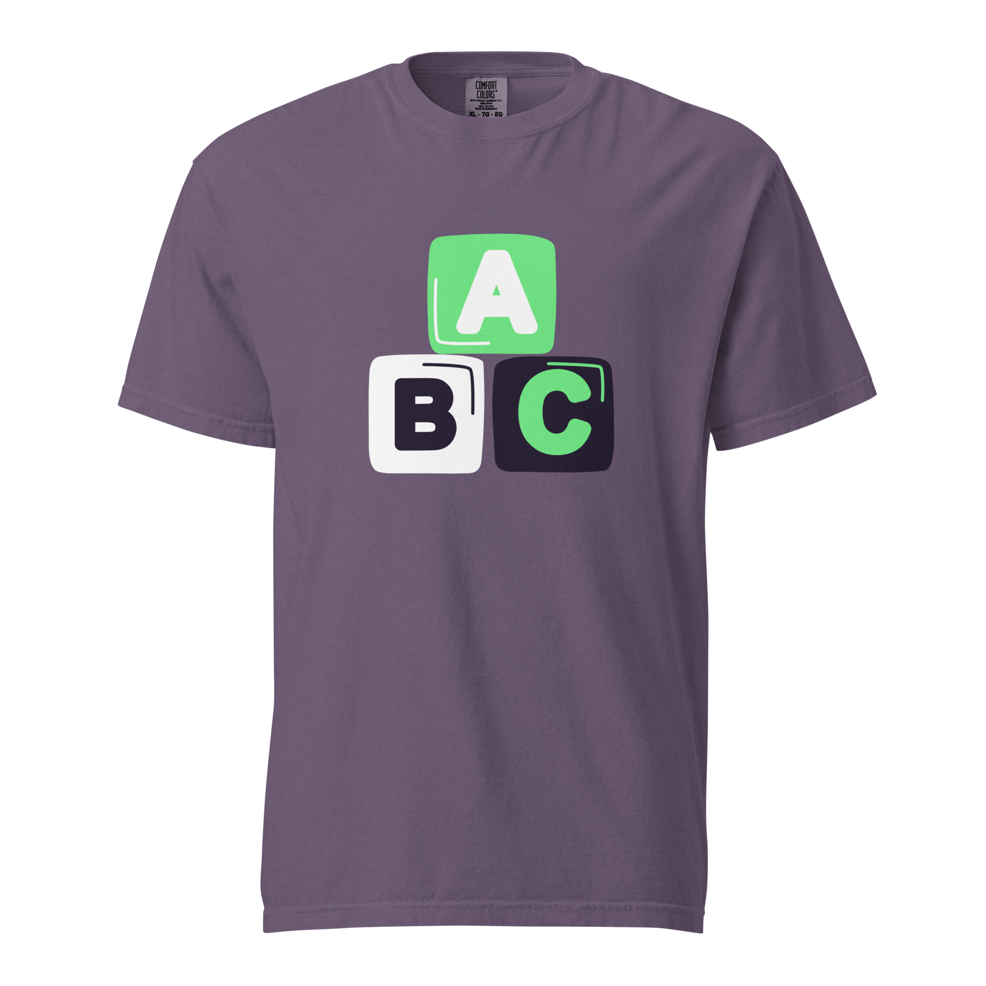 Unisex garment-dyed heavyweight t-shirt "ABC" - Image 10