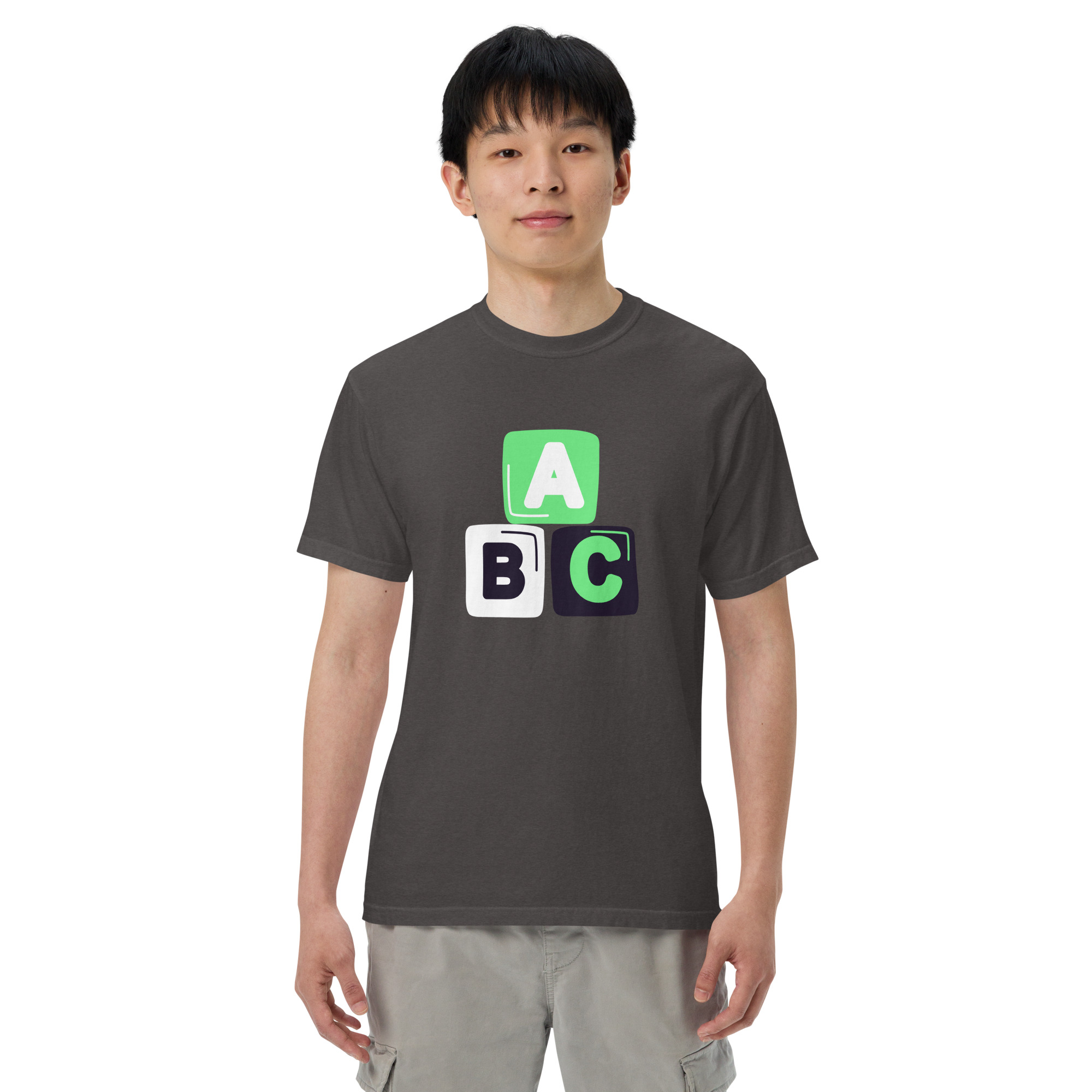Unisex garment-dyed heavyweight t-shirt "ABC" - Image 16