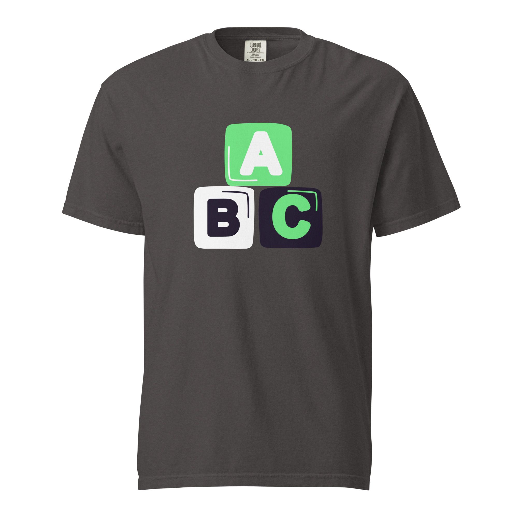 Unisex garment-dyed heavyweight t-shirt "ABC" - Image 4