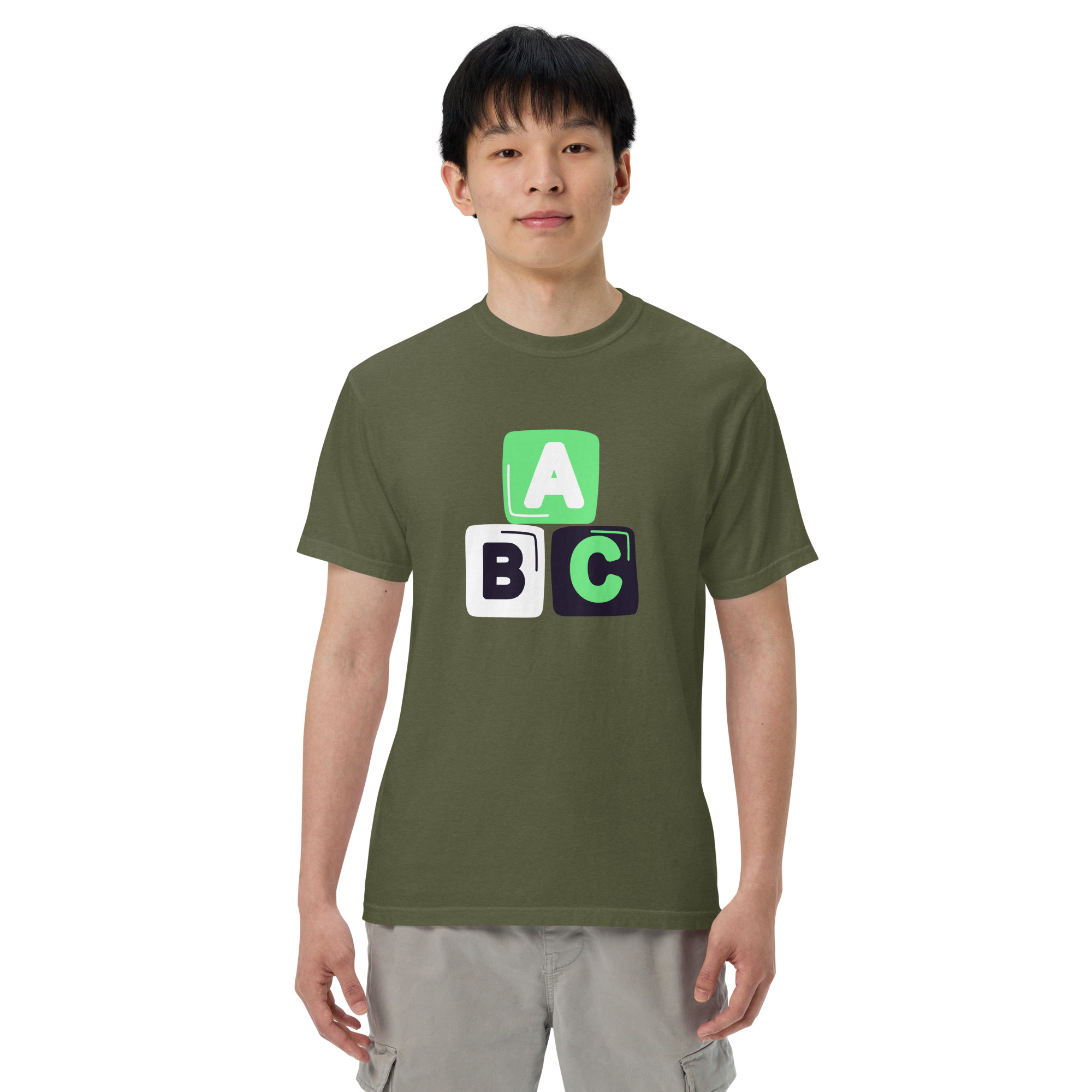 Unisex garment-dyed heavyweight t-shirt "ABC" - Image 20