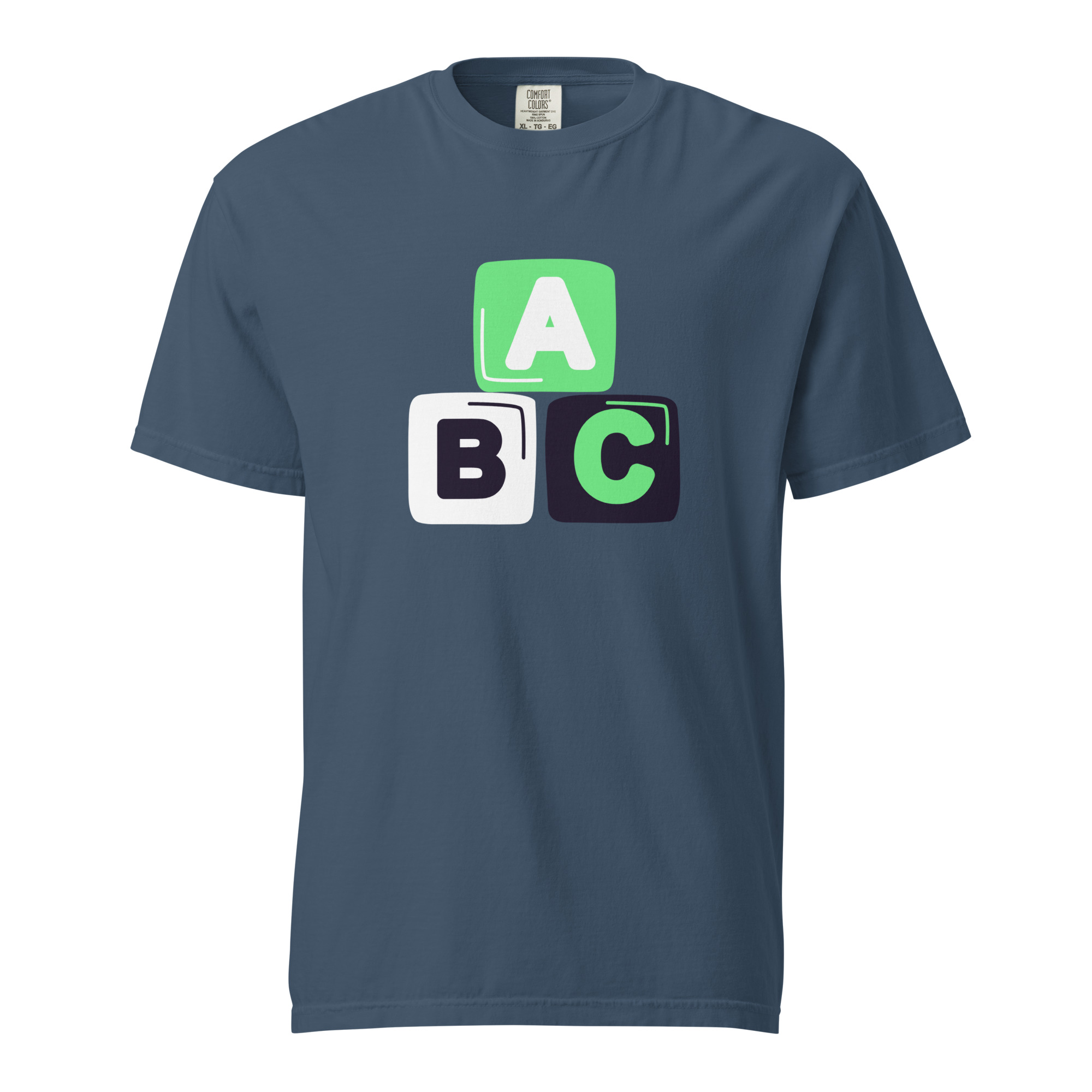 Unisex garment-dyed heavyweight t-shirt "ABC" - Image 7