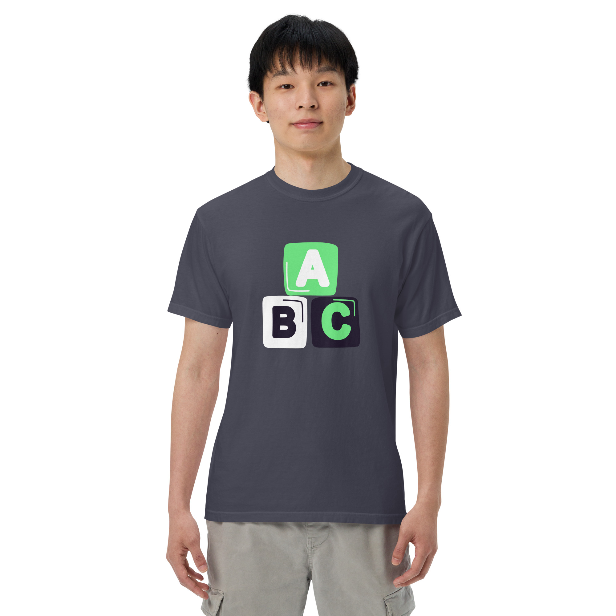 Unisex garment-dyed heavyweight t-shirt "ABC" - Image 17