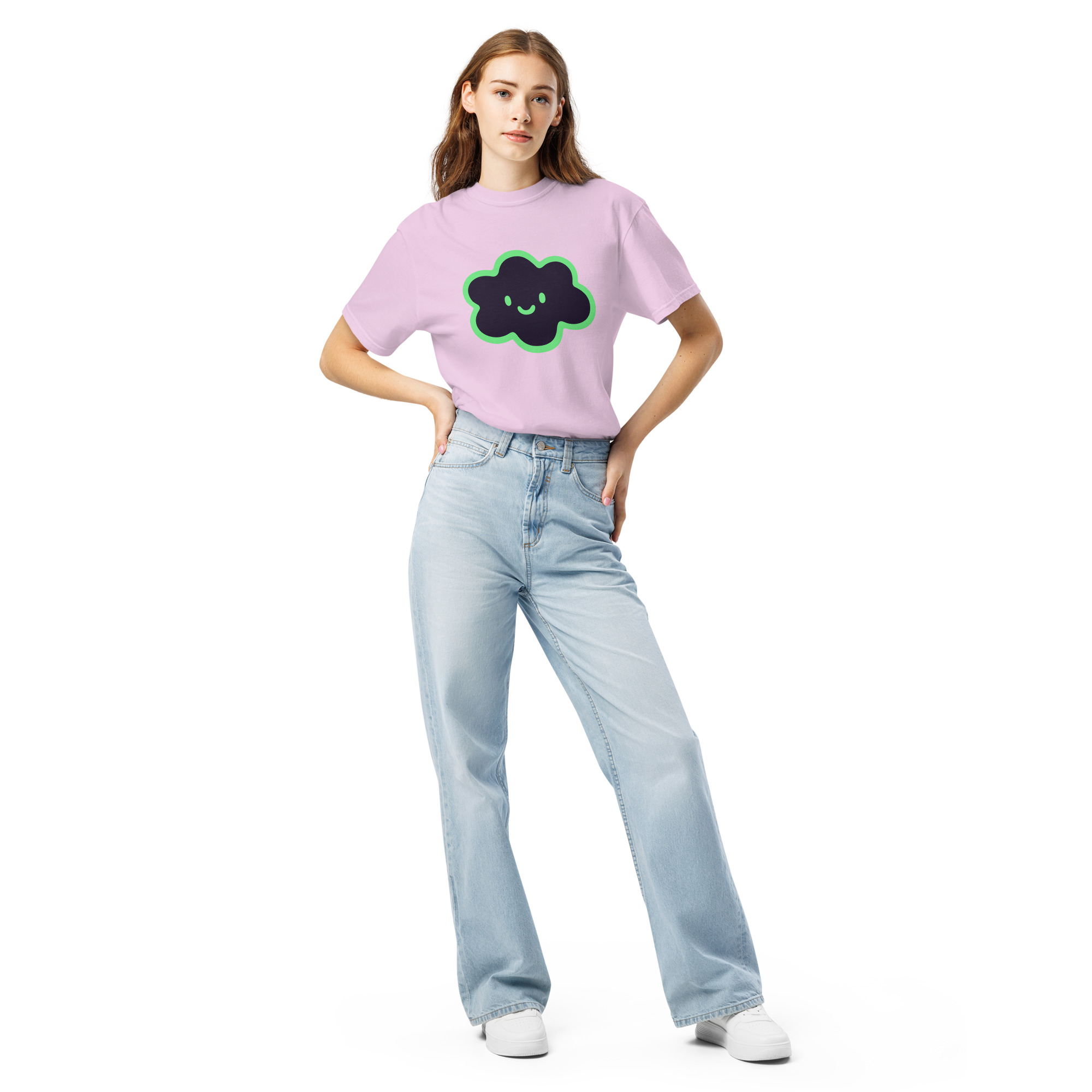 Unisex garment-dyed heavyweight t-shirt "Happy Cloud" - Image 31