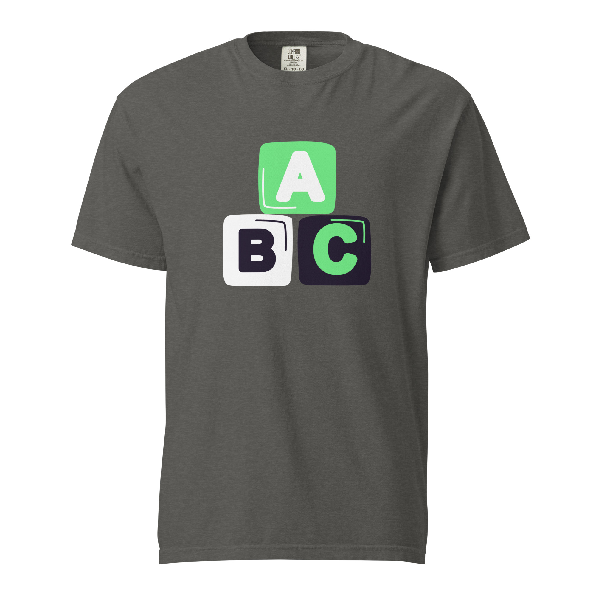 Unisex garment-dyed heavyweight t-shirt "ABC" - Image 9