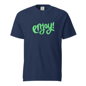 Alternative view of Unisex garment-dyed heavyweight t-shirt "ENJOY!"