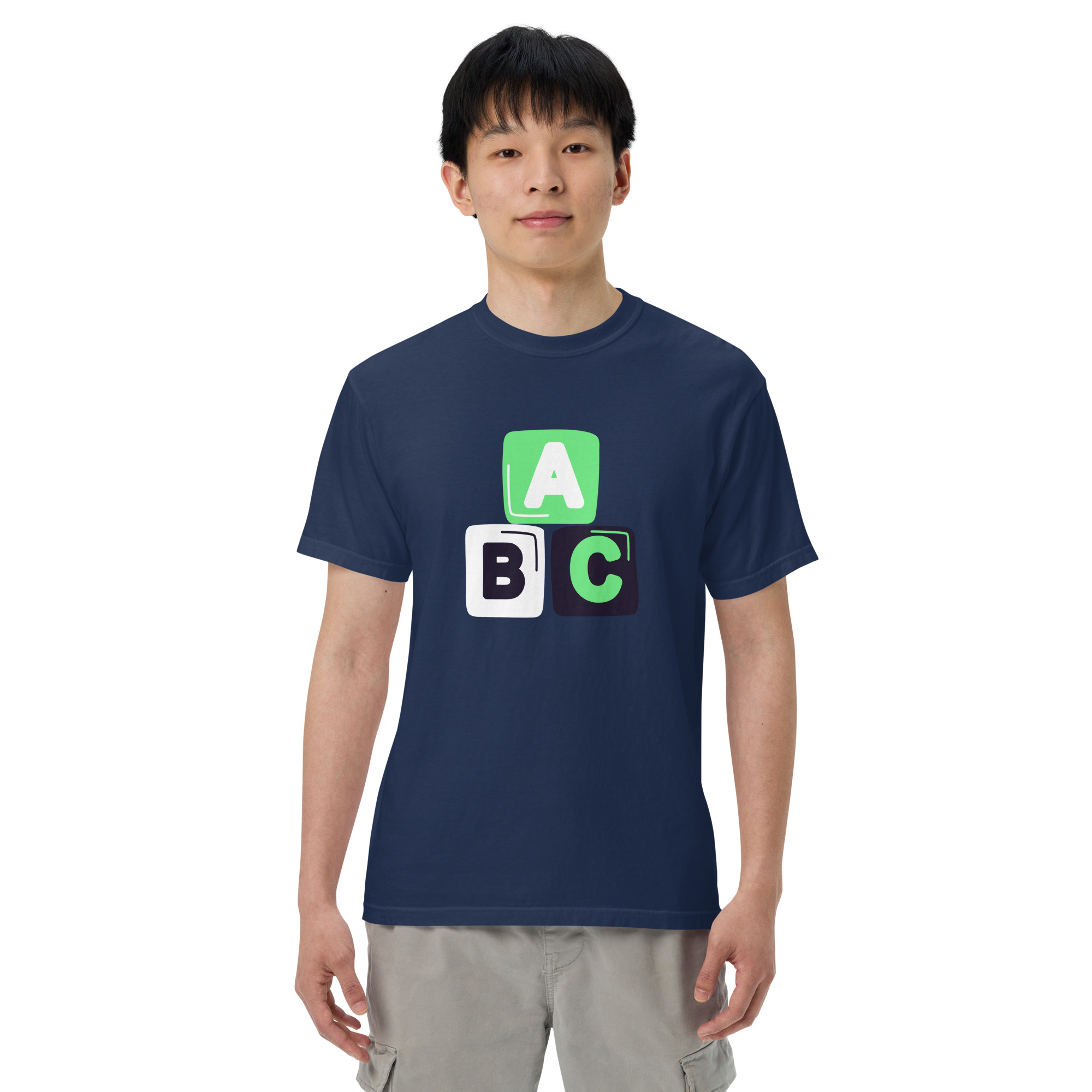 Unisex garment-dyed heavyweight t-shirt "ABC" - Image 14