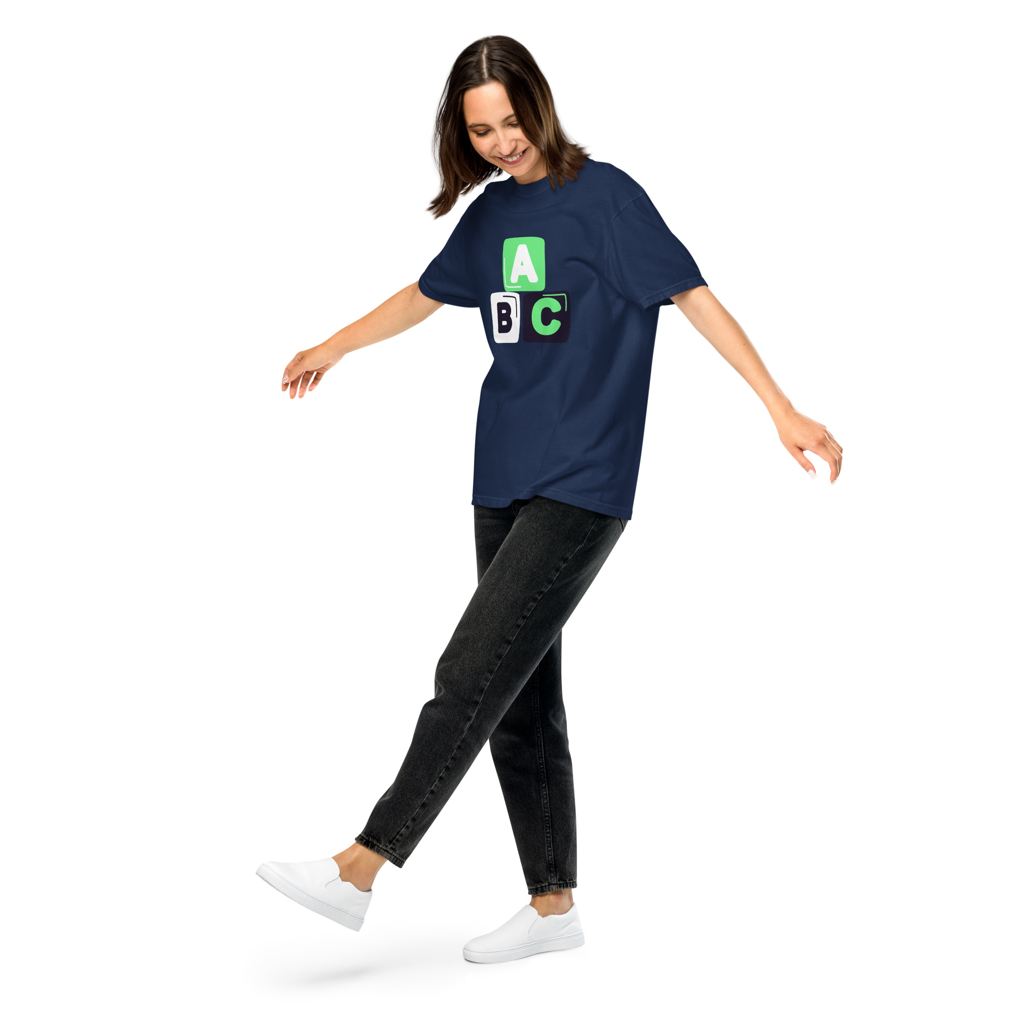 Unisex garment-dyed heavyweight t-shirt "ABC" - Image 26