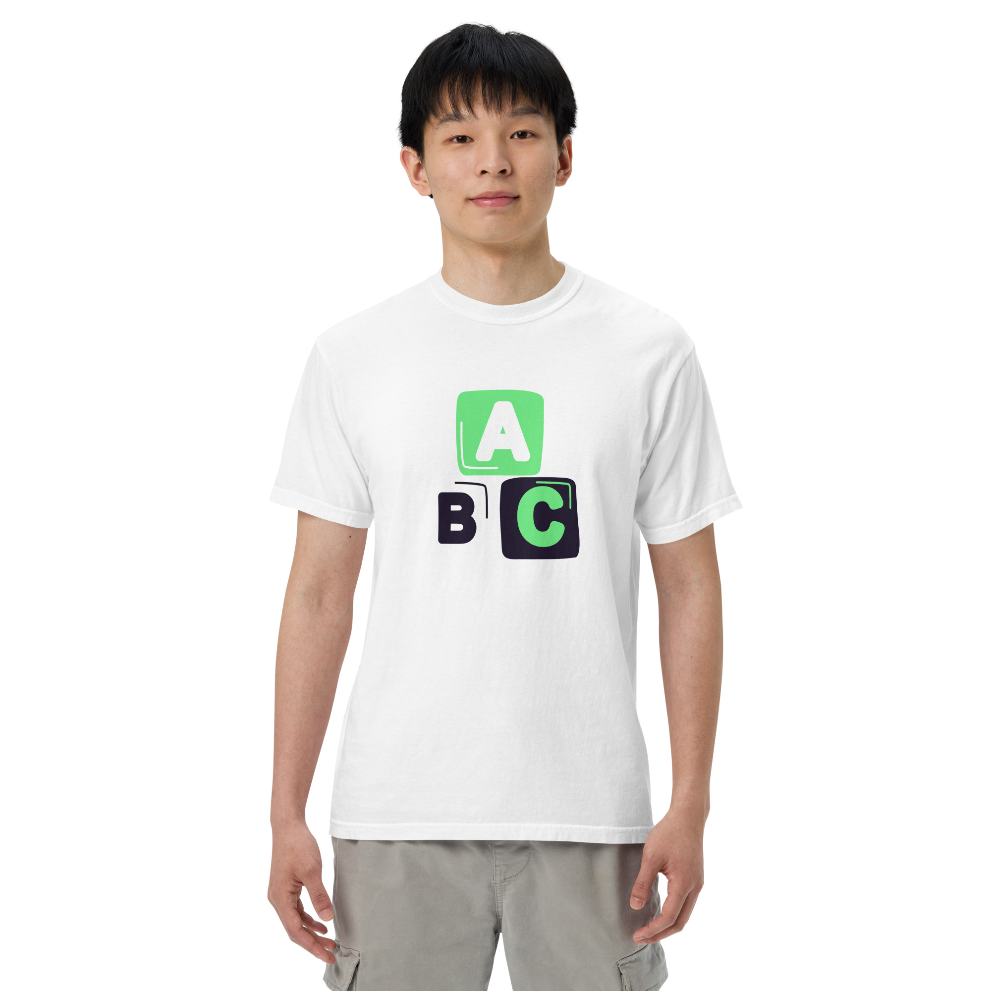 Unisex garment-dyed heavyweight t-shirt "ABC" - Image 24