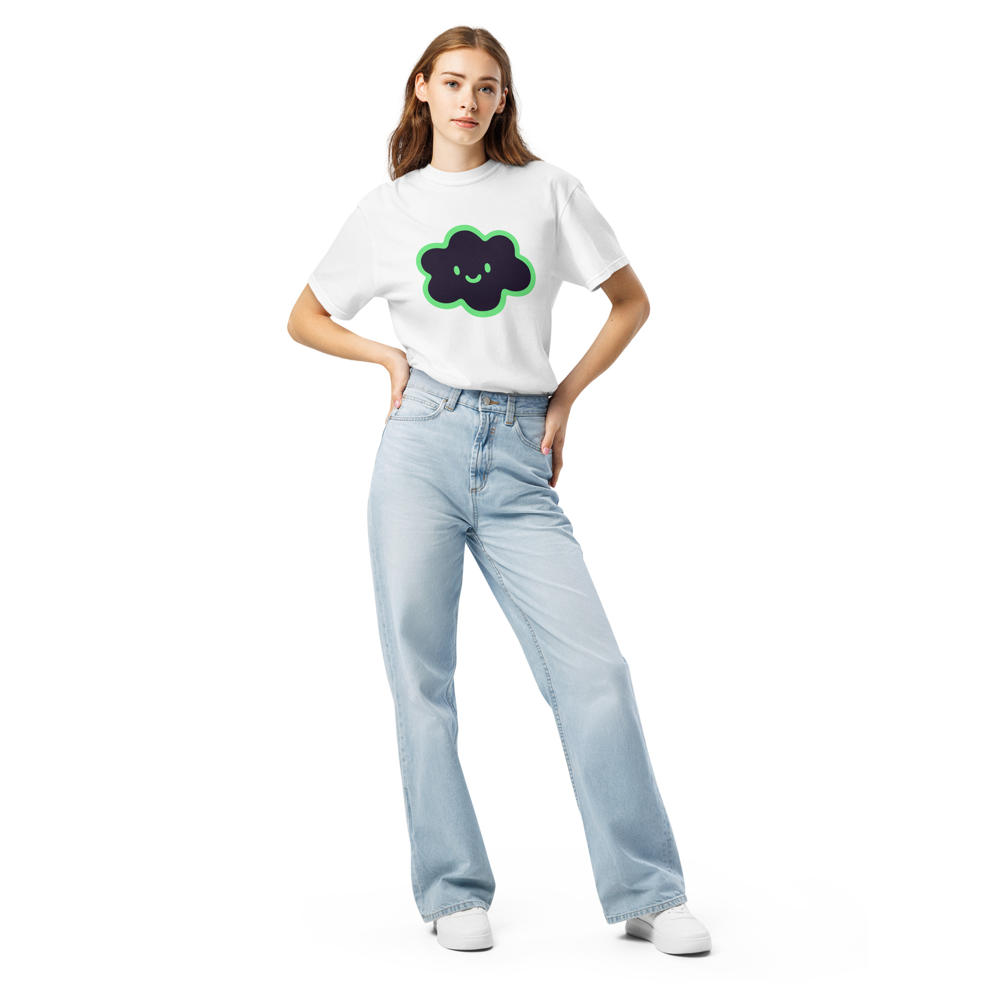 Unisex garment-dyed heavyweight t-shirt "Happy Cloud" - Image 36