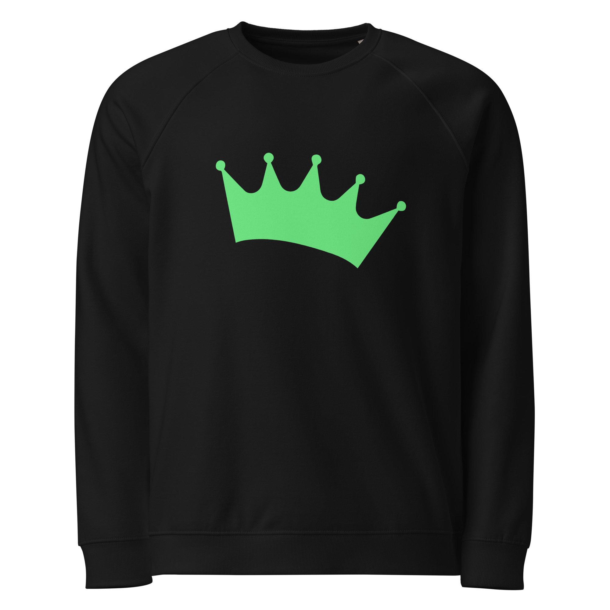 Unisex organic raglan sweatshirt "Crown"