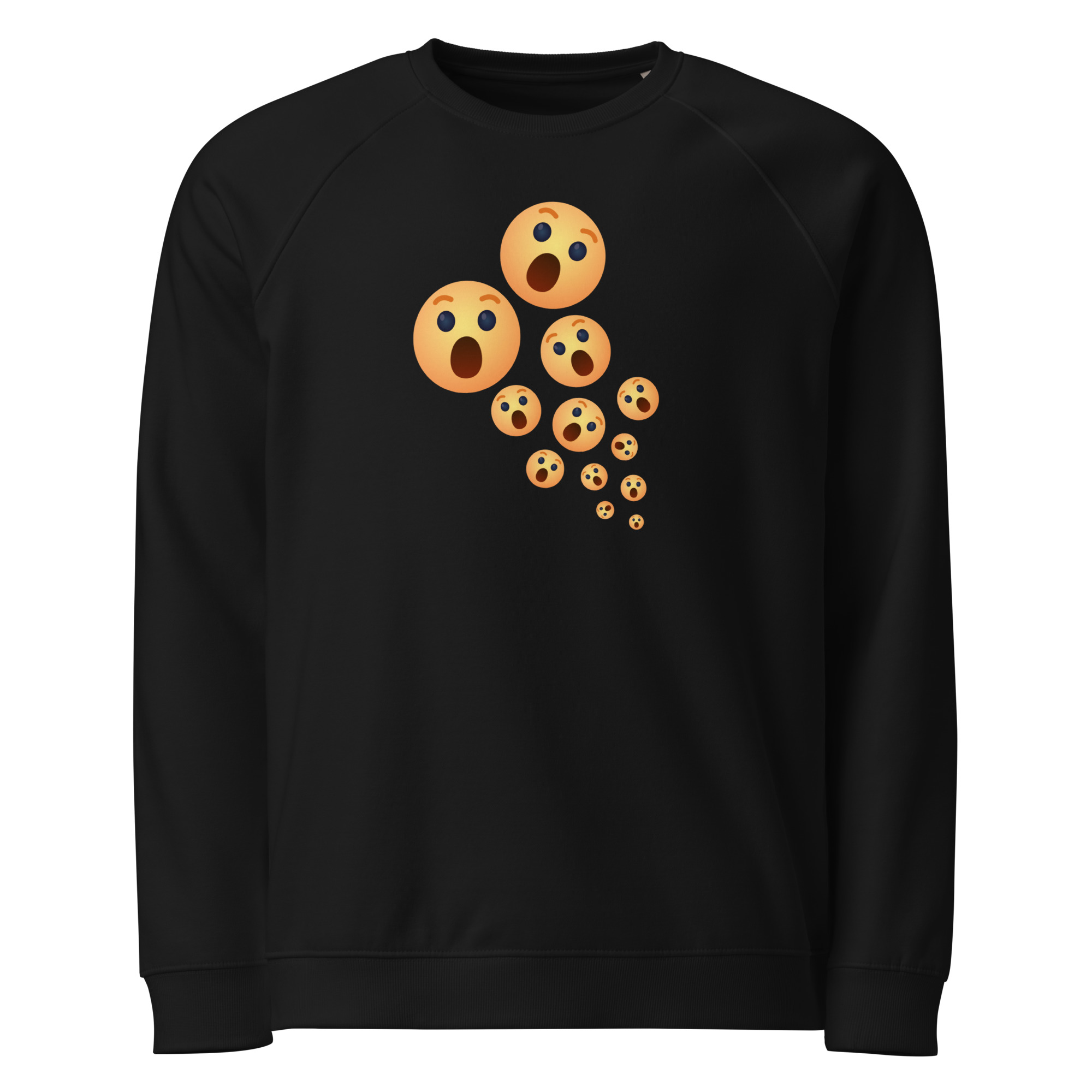 Unisex organic raglan sweatshirt "Shock Burst"