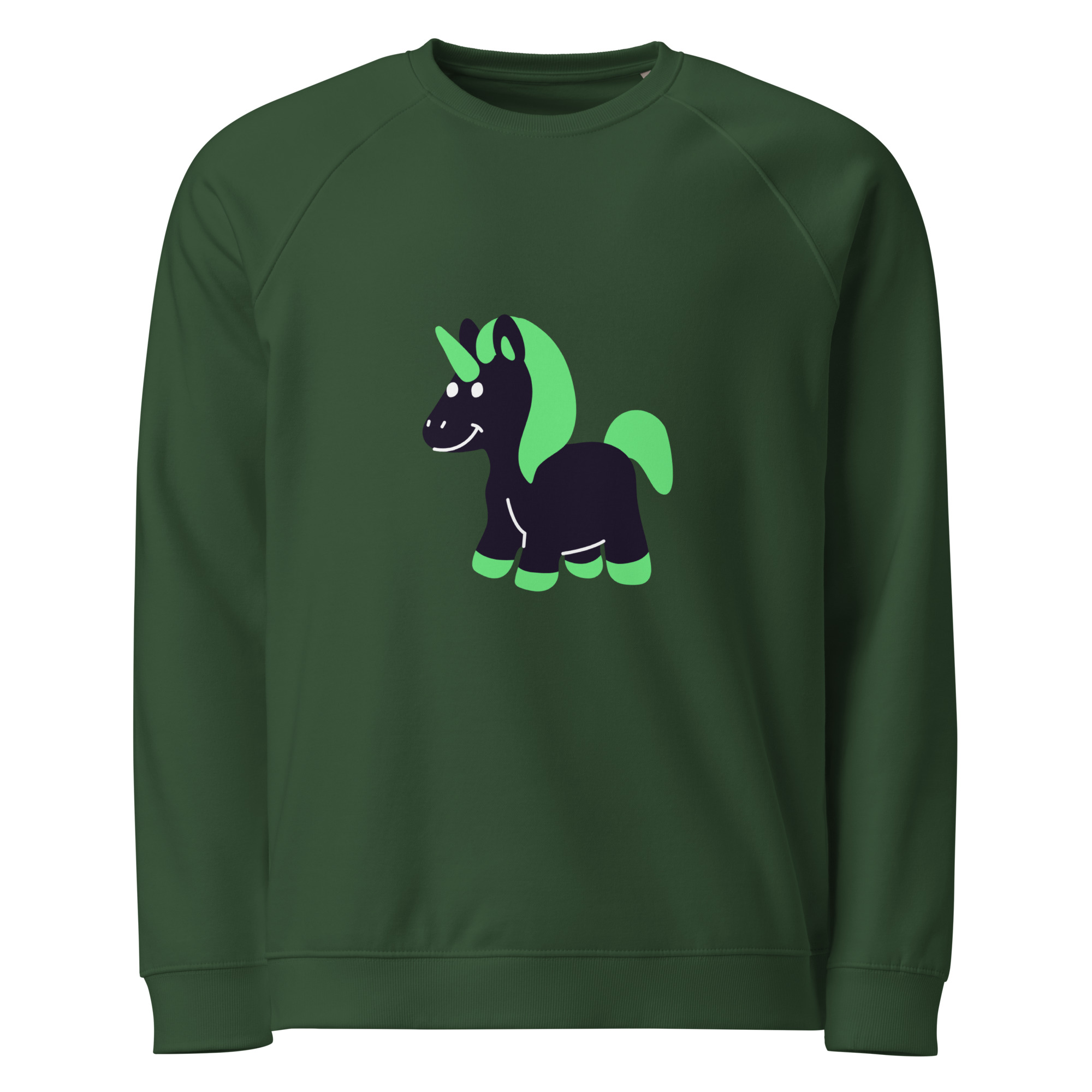 Unisex organic raglan sweatshirt "Cute Fantasy" - Image 4