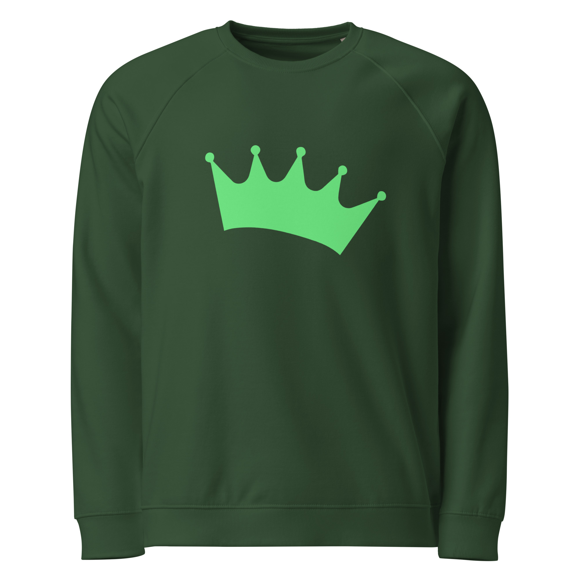 Unisex organic raglan sweatshirt "Crown" - Image 4