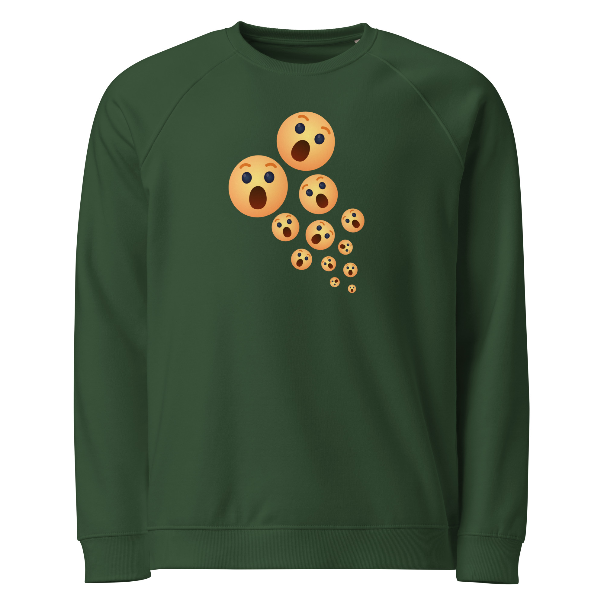 Unisex organic raglan sweatshirt "Shock Burst" - Image 4