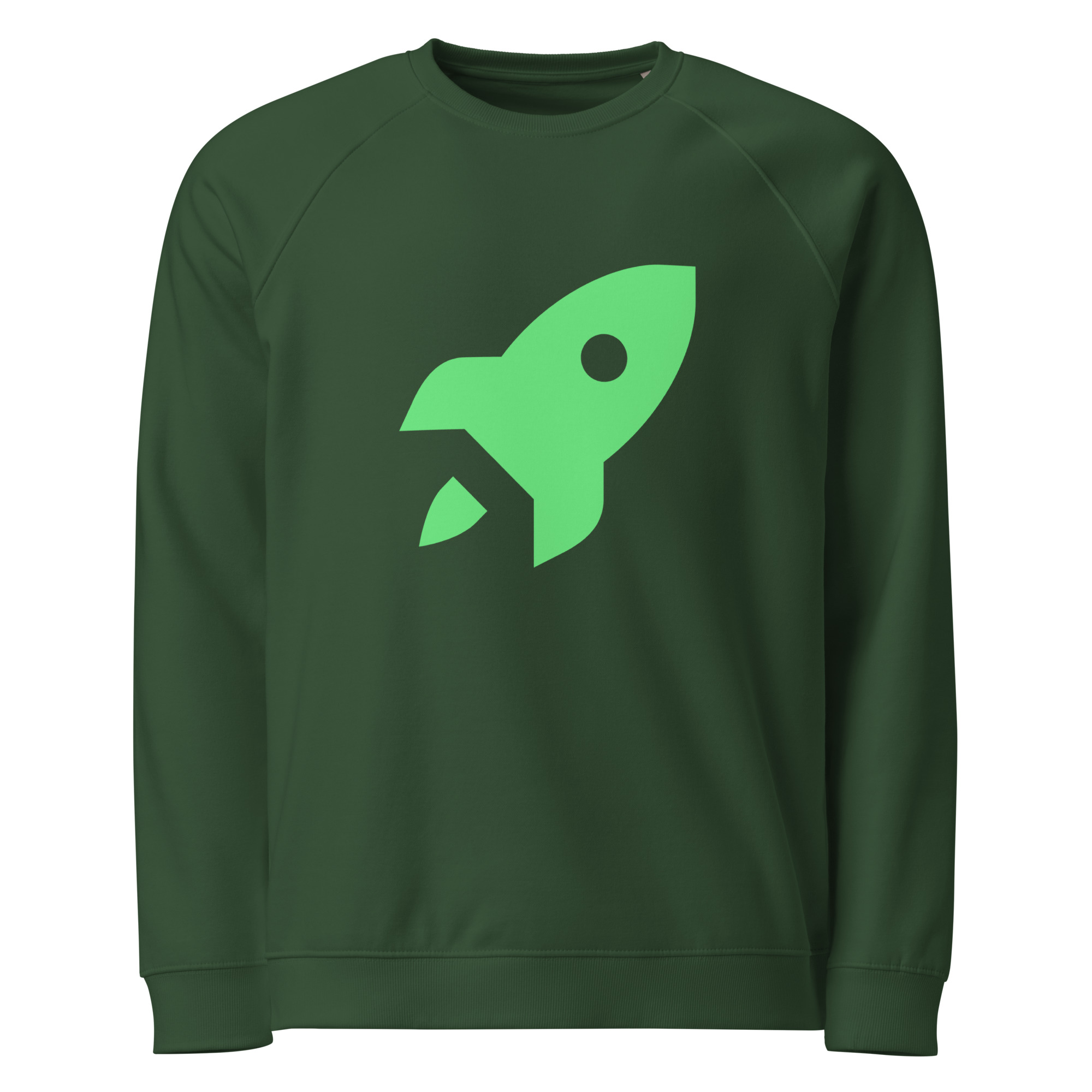 Unisex organic raglan sweatshirt "Space Rush" - Image 5
