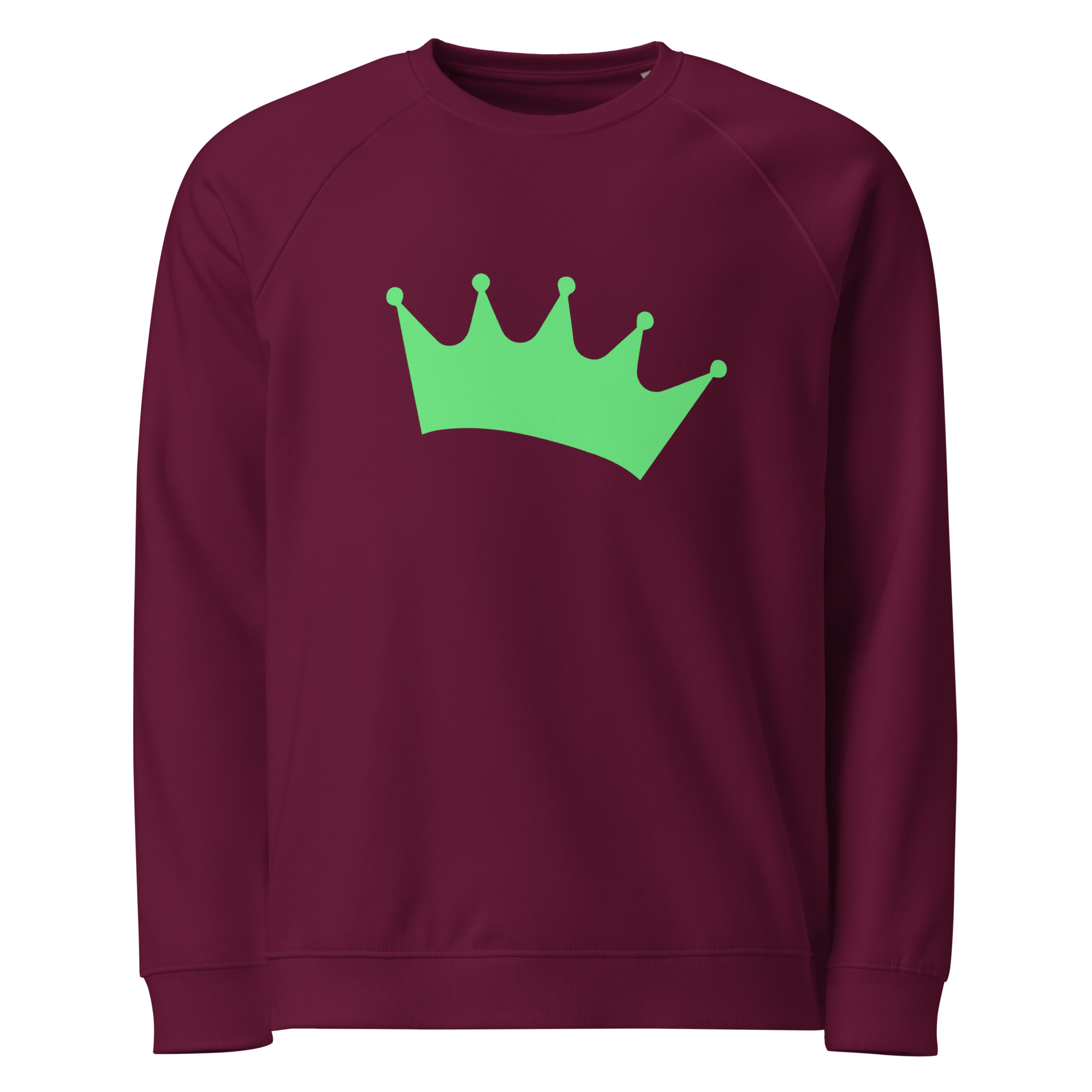 Unisex organic raglan sweatshirt "Crown" - Image 2