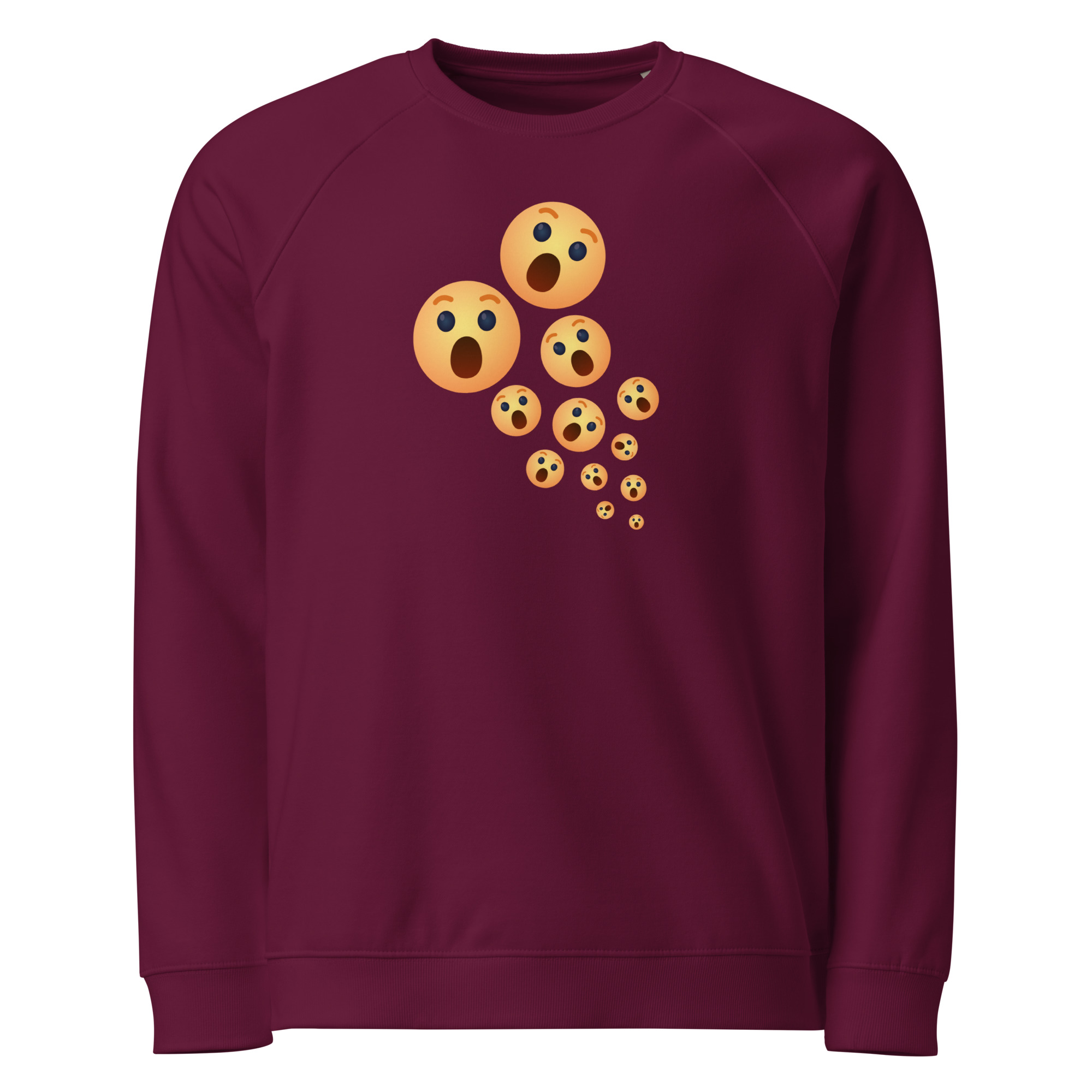 Unisex organic raglan sweatshirt "Shock Burst" - Image 2