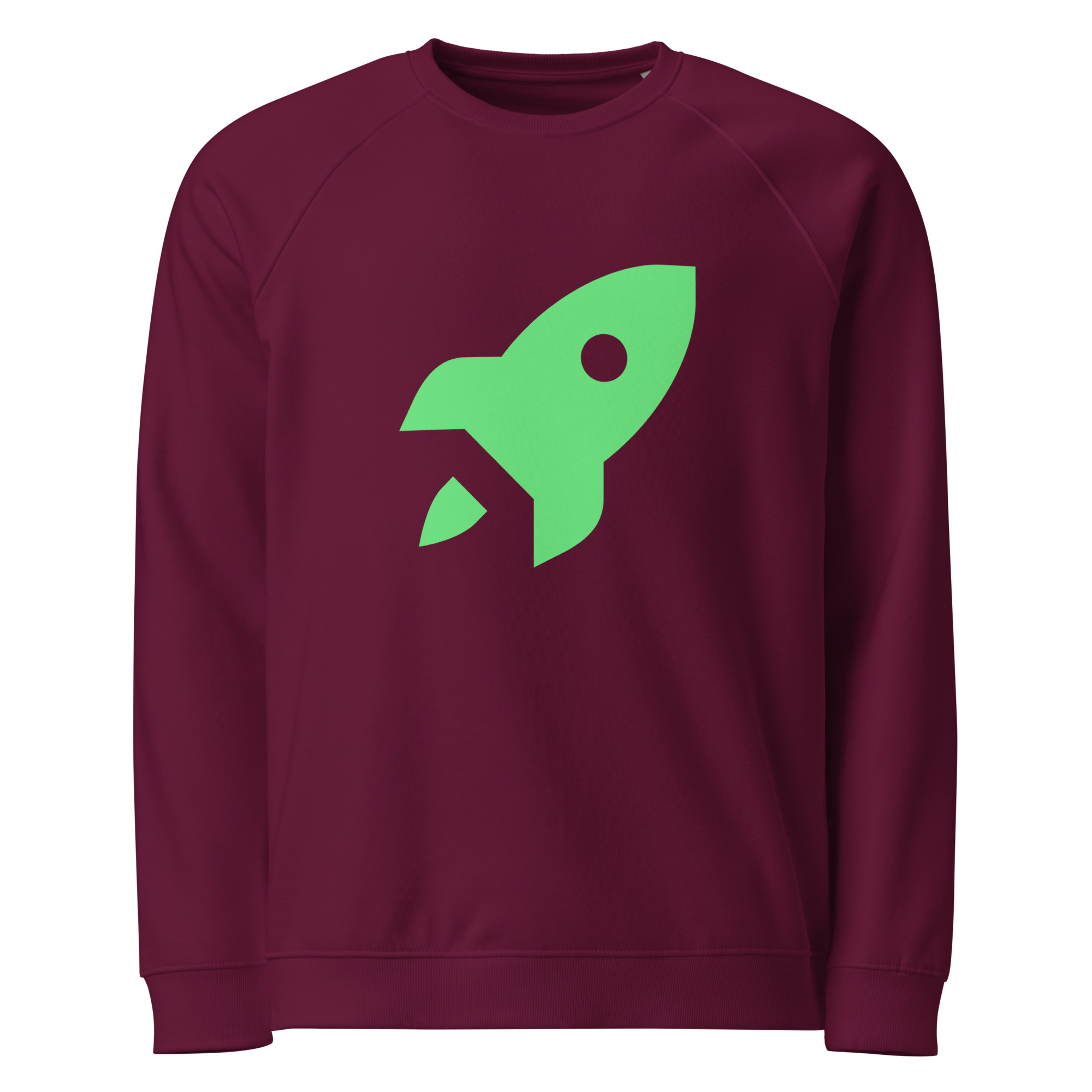 Unisex organic raglan sweatshirt "Space Rush" - Image 3