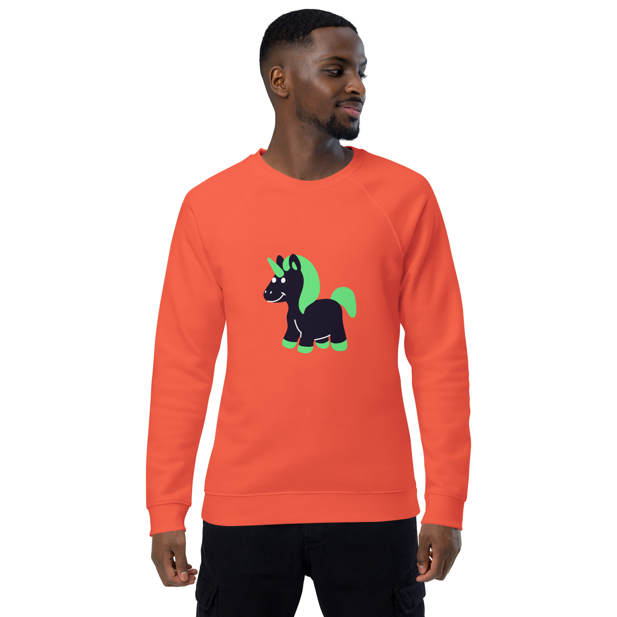 Unisex organic raglan sweatshirt "Cute Fantasy" - Image 11
