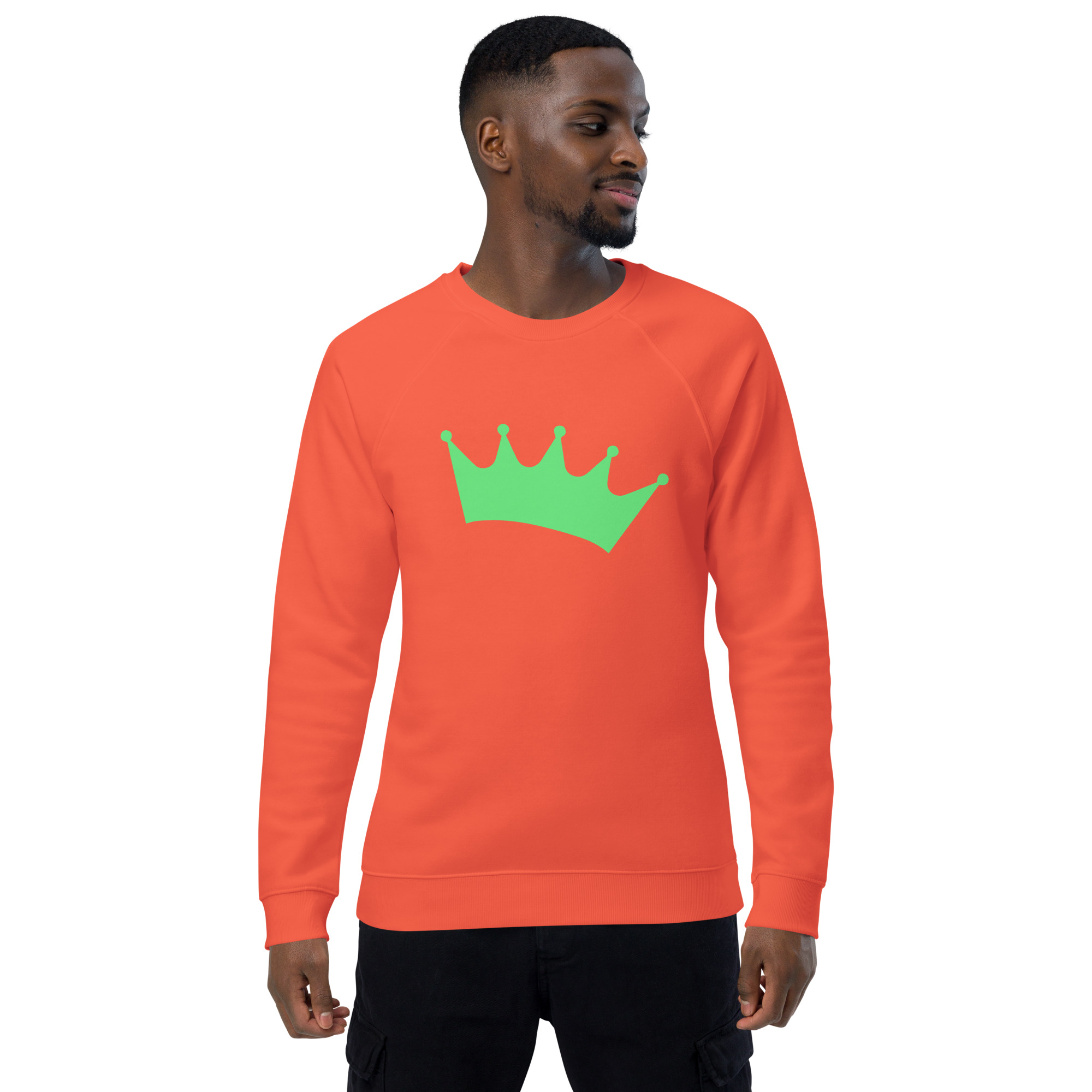 Unisex organic raglan sweatshirt "Crown" - Image 11