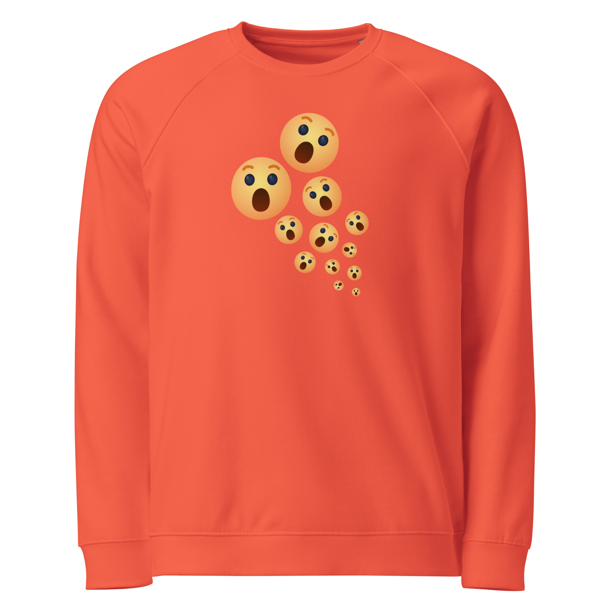 Unisex organic raglan sweatshirt "Shock Burst" - Image 5