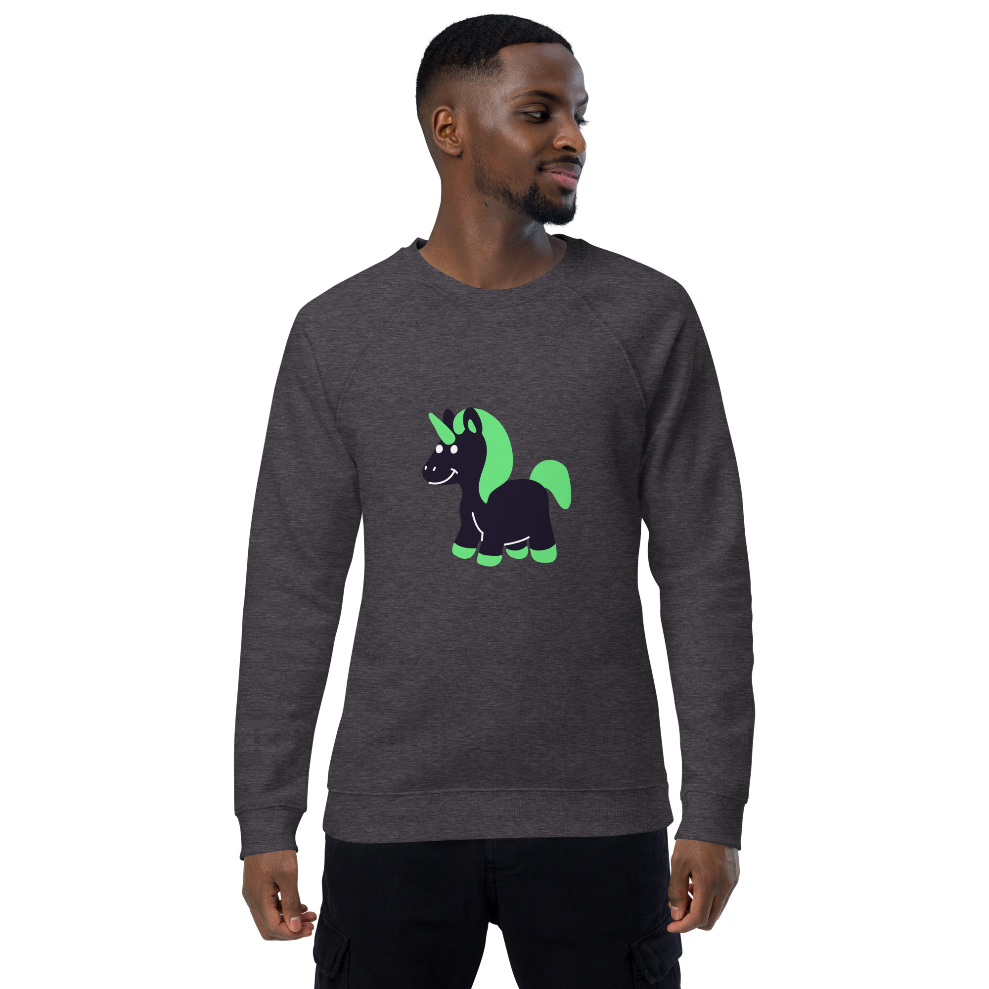Unisex organic raglan sweatshirt "Cute Fantasy" - Image 9