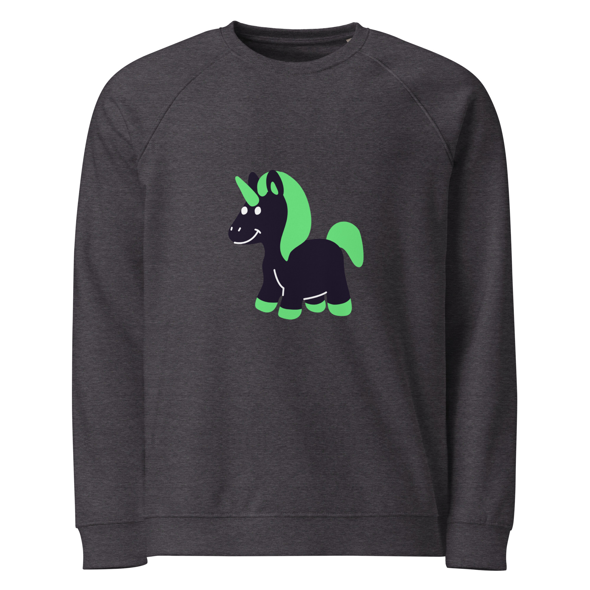 Unisex organic raglan sweatshirt "Cute Fantasy" - Image 3