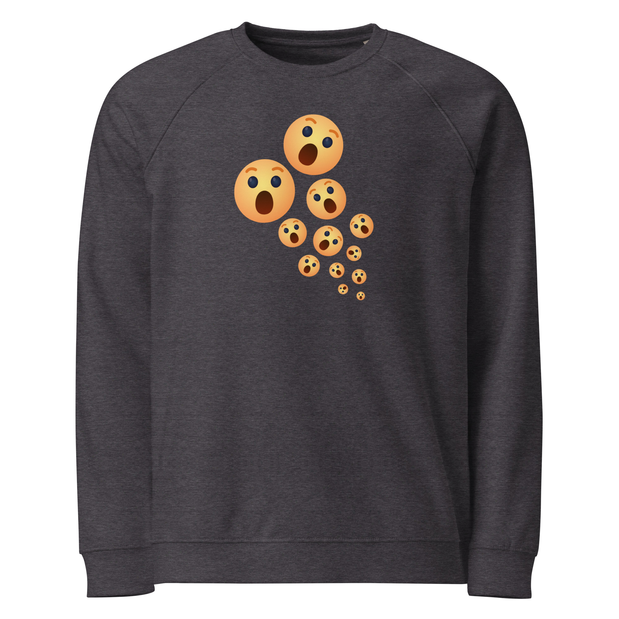 Unisex organic raglan sweatshirt "Shock Burst" - Image 3