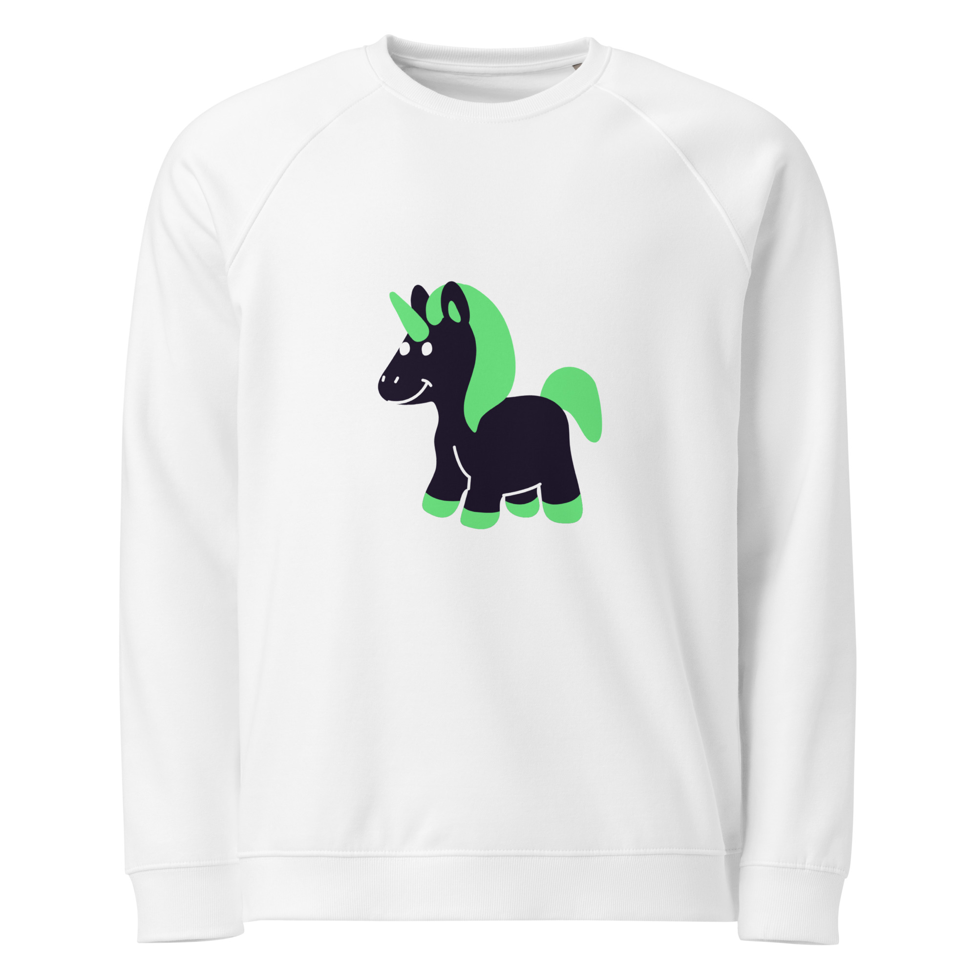 Unisex organic raglan sweatshirt "Cute Fantasy" - Image 6
