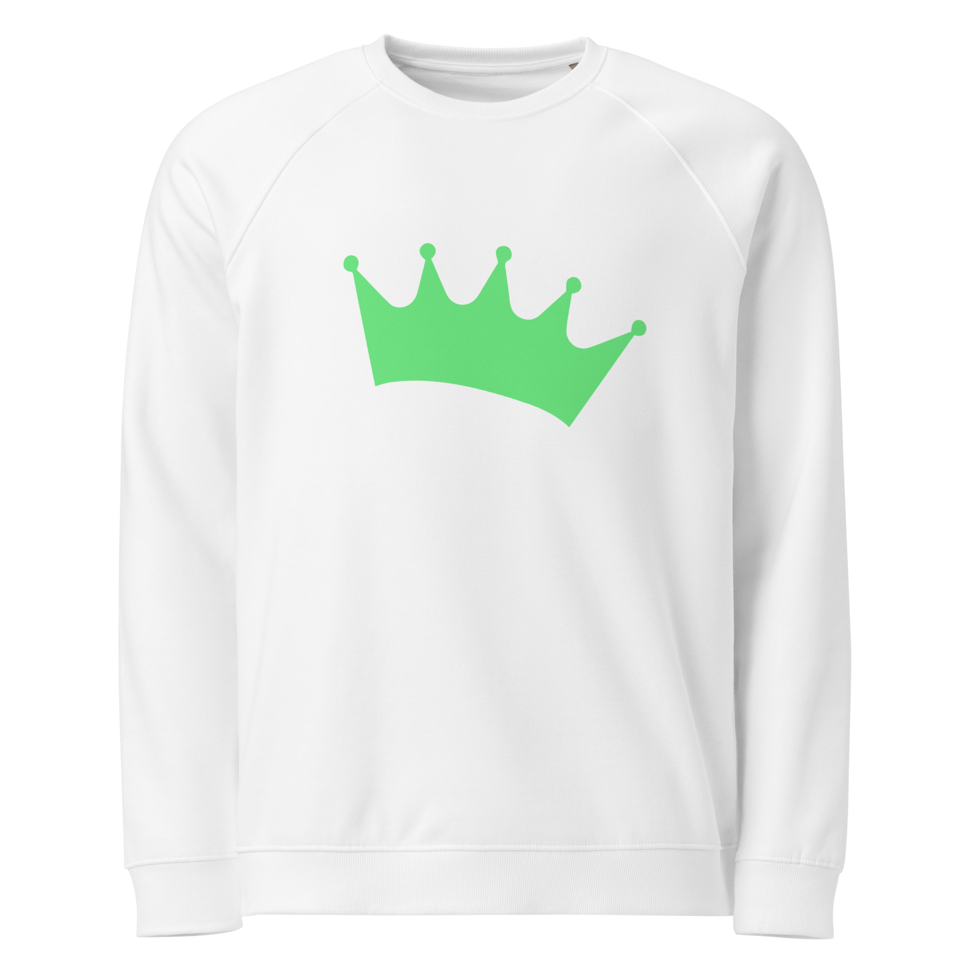 Unisex organic raglan sweatshirt "Crown" - Image 6